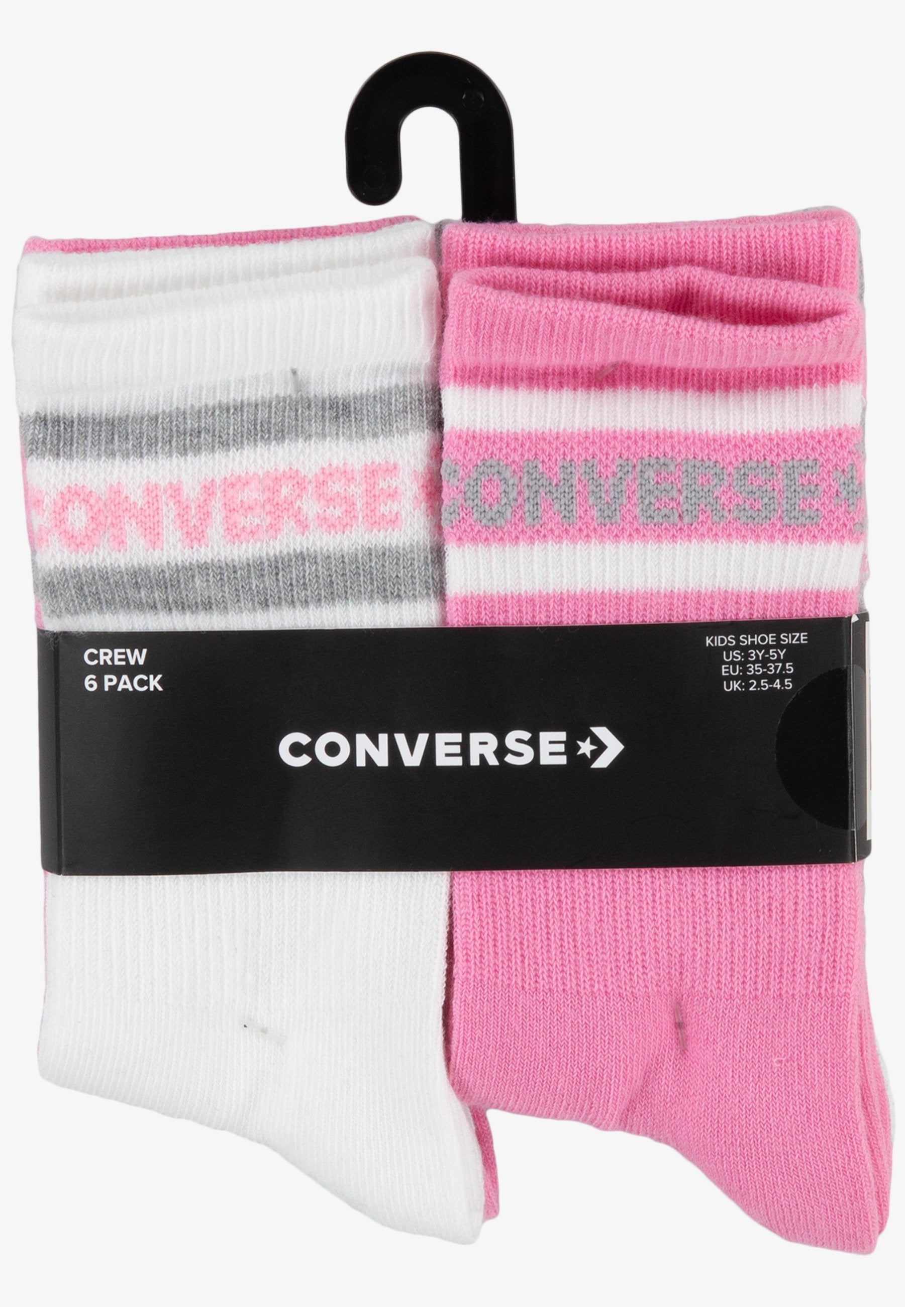 WORDMARK CREW UNISEX 6 PACK  - Socks - converse pink