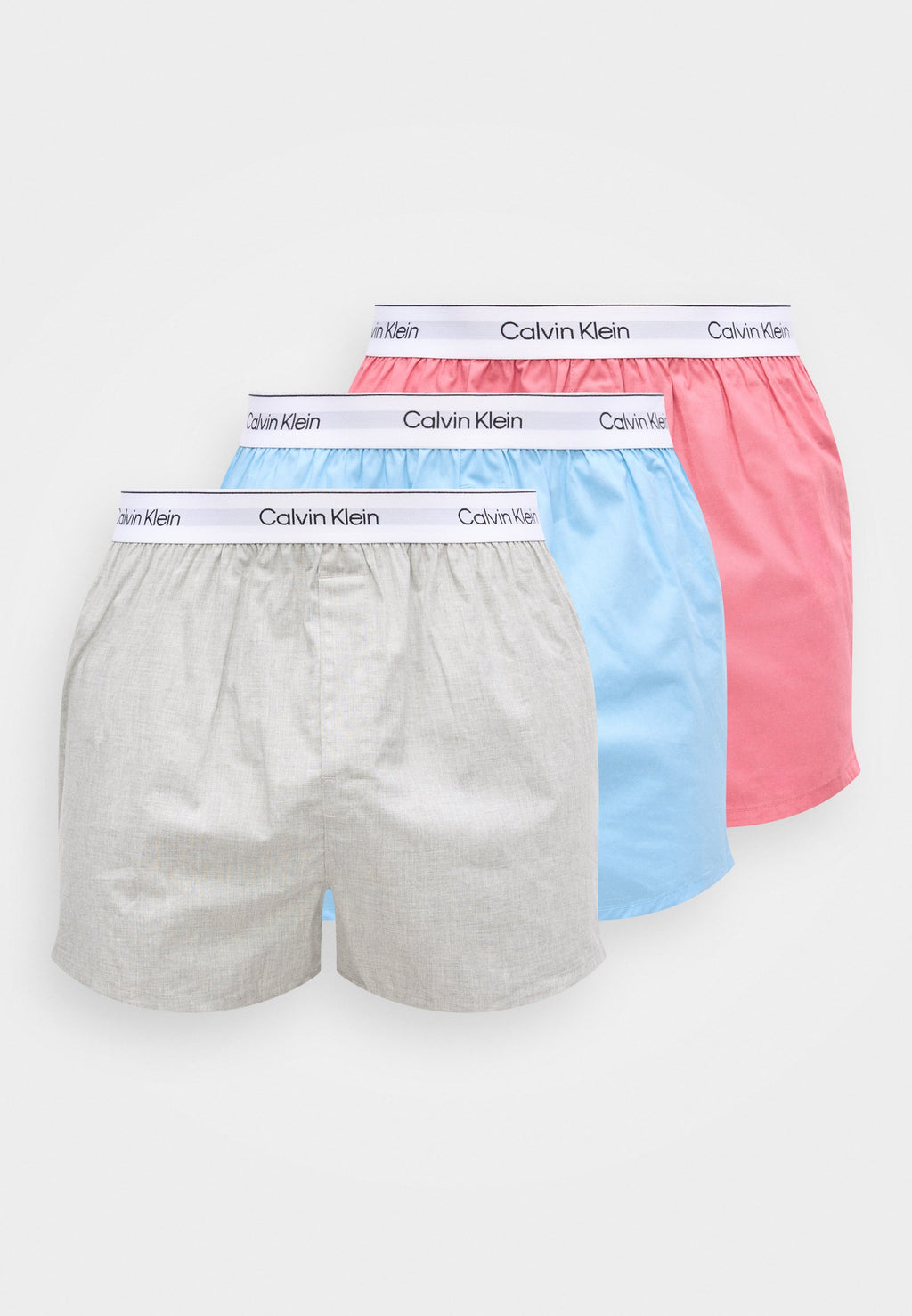 SLIM ICON 3'LÜ PAKET - Boxer şort - parlak pembe/gulf mavisi/açık gri melanj