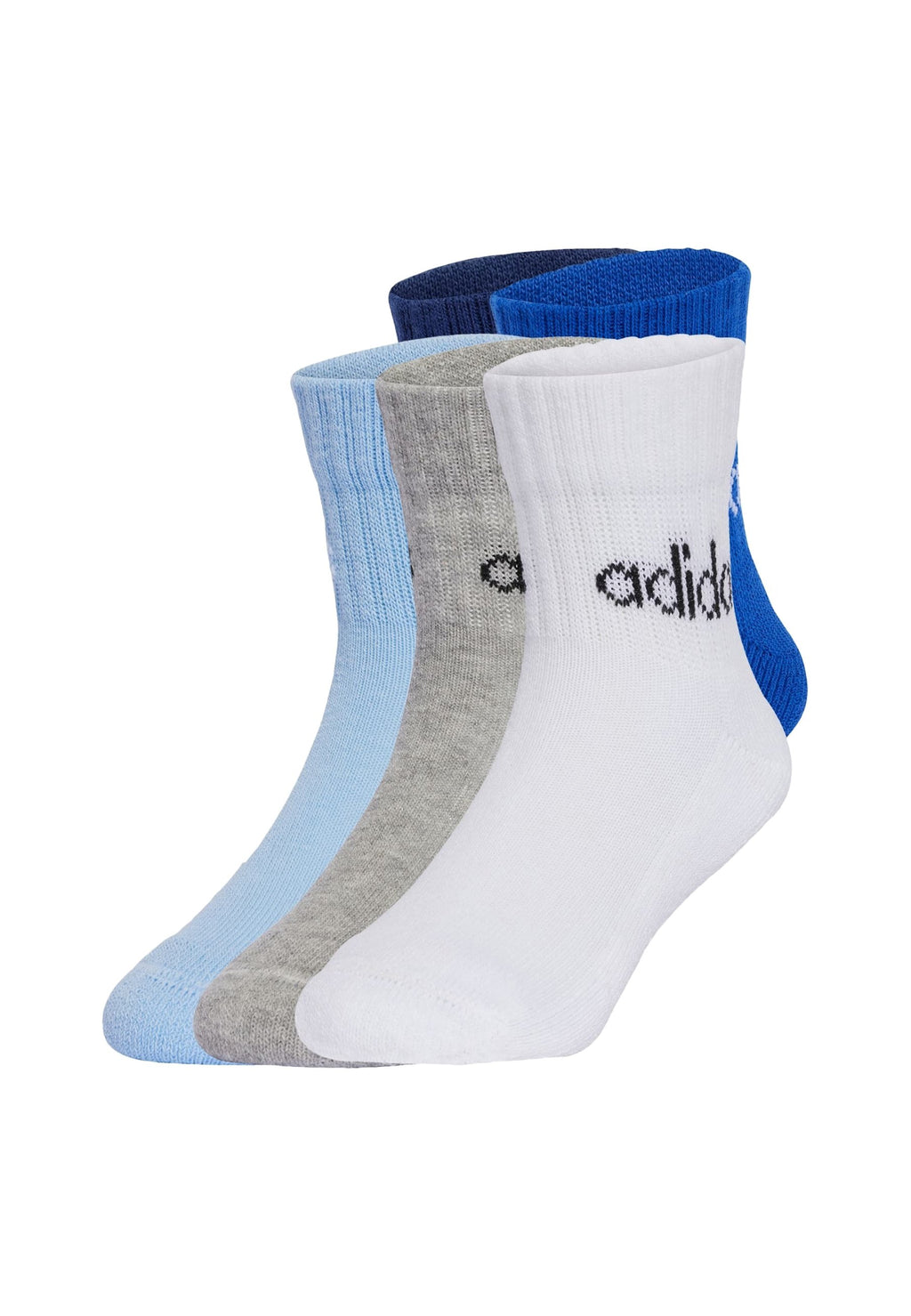 UNISEX 5 PACK - Sports socks - dark blue   royal blue   glow blue   medium grey heather