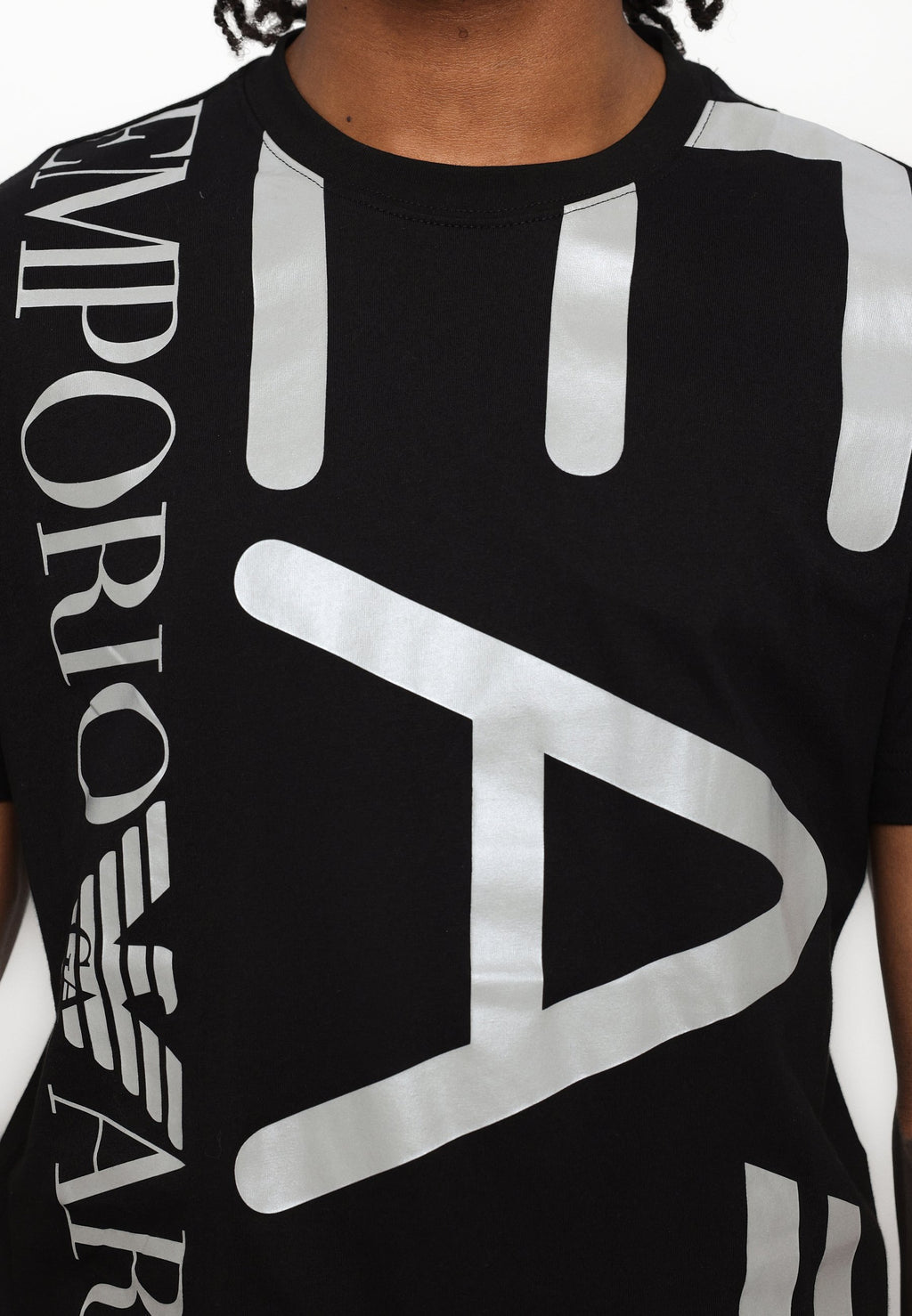 T-SHIRT SÉRIE LOGO TRAIN UNISEXE - T-shirt imprimé - black/silver
