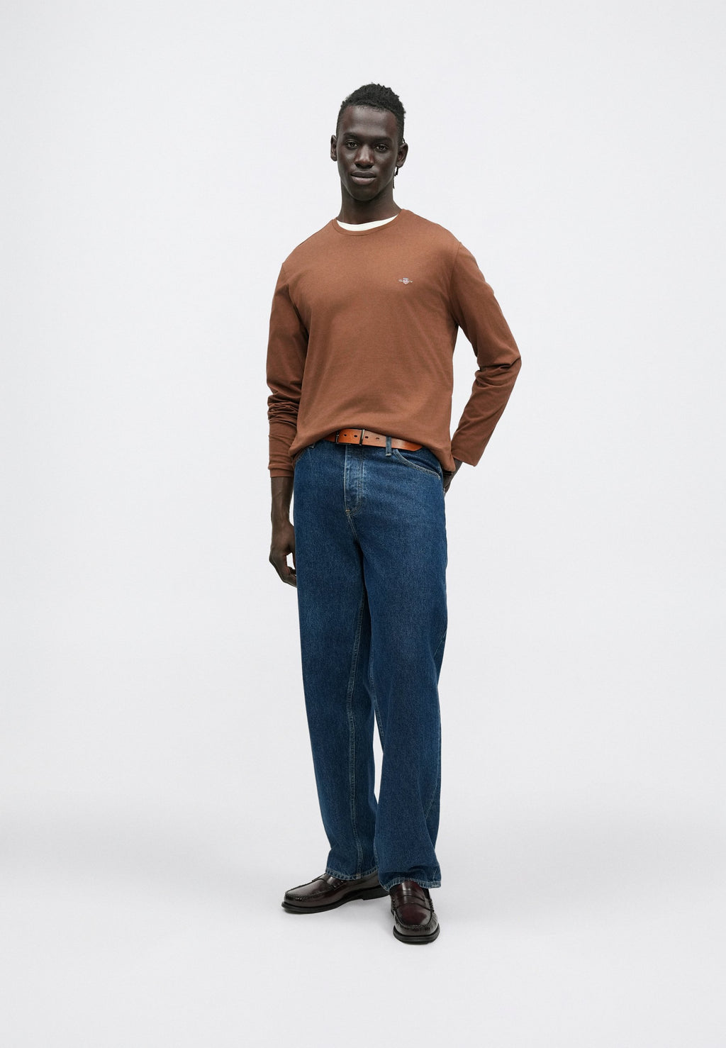SHIELD - Long sleeved top - mahogany brown