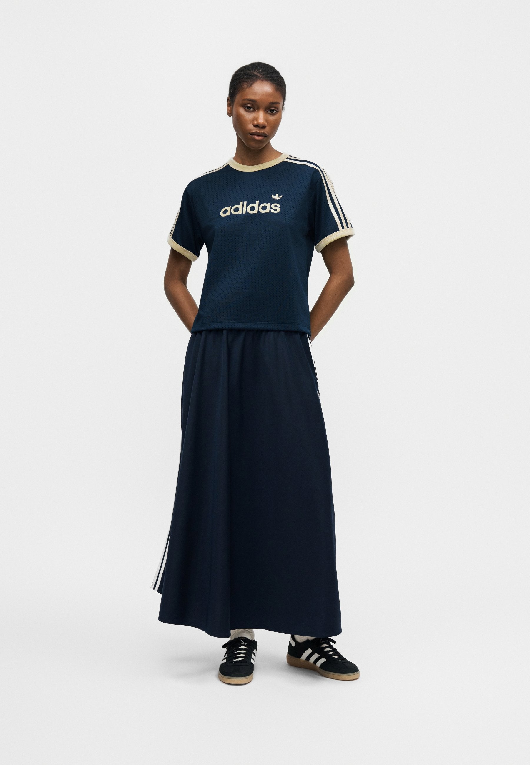 TEE - T-shirt imprimé - indigo nuit/vanille chaude