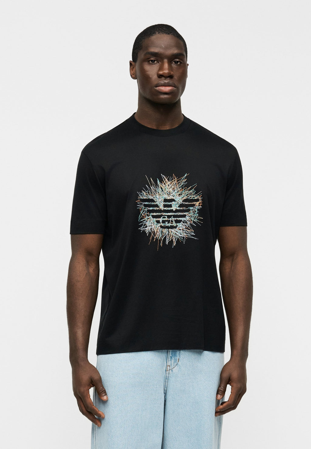 Print T-shirt - black beauty