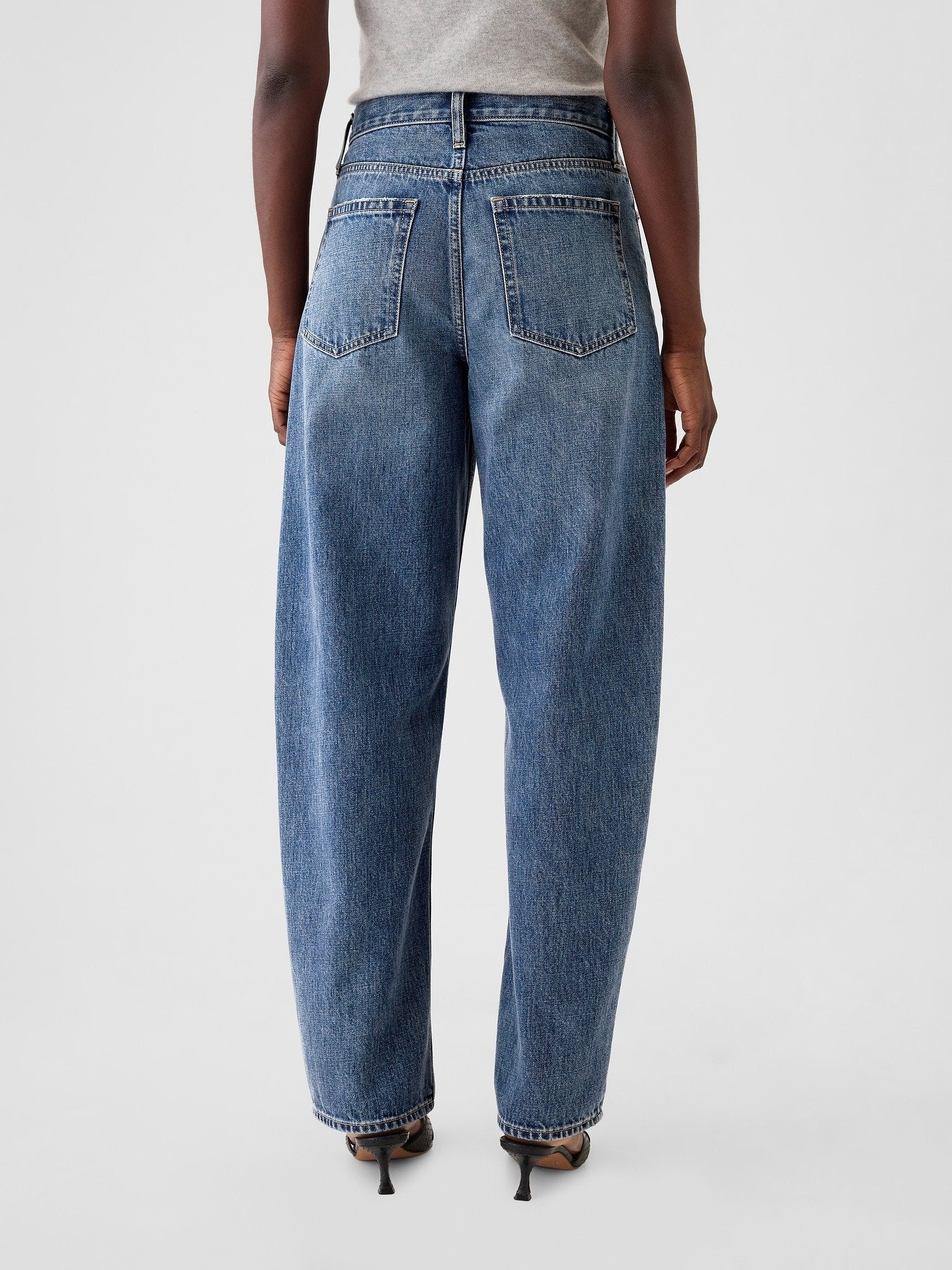 BARREL HERSH - Baggy Jeans - medium indigo