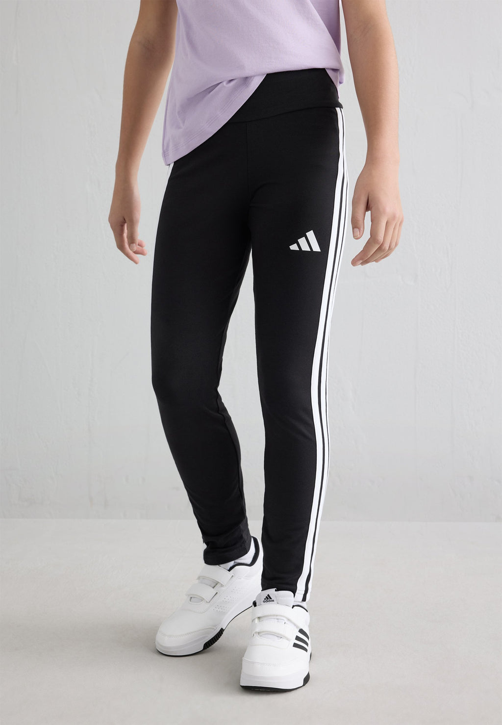JUNIOR - Leggings - black/white