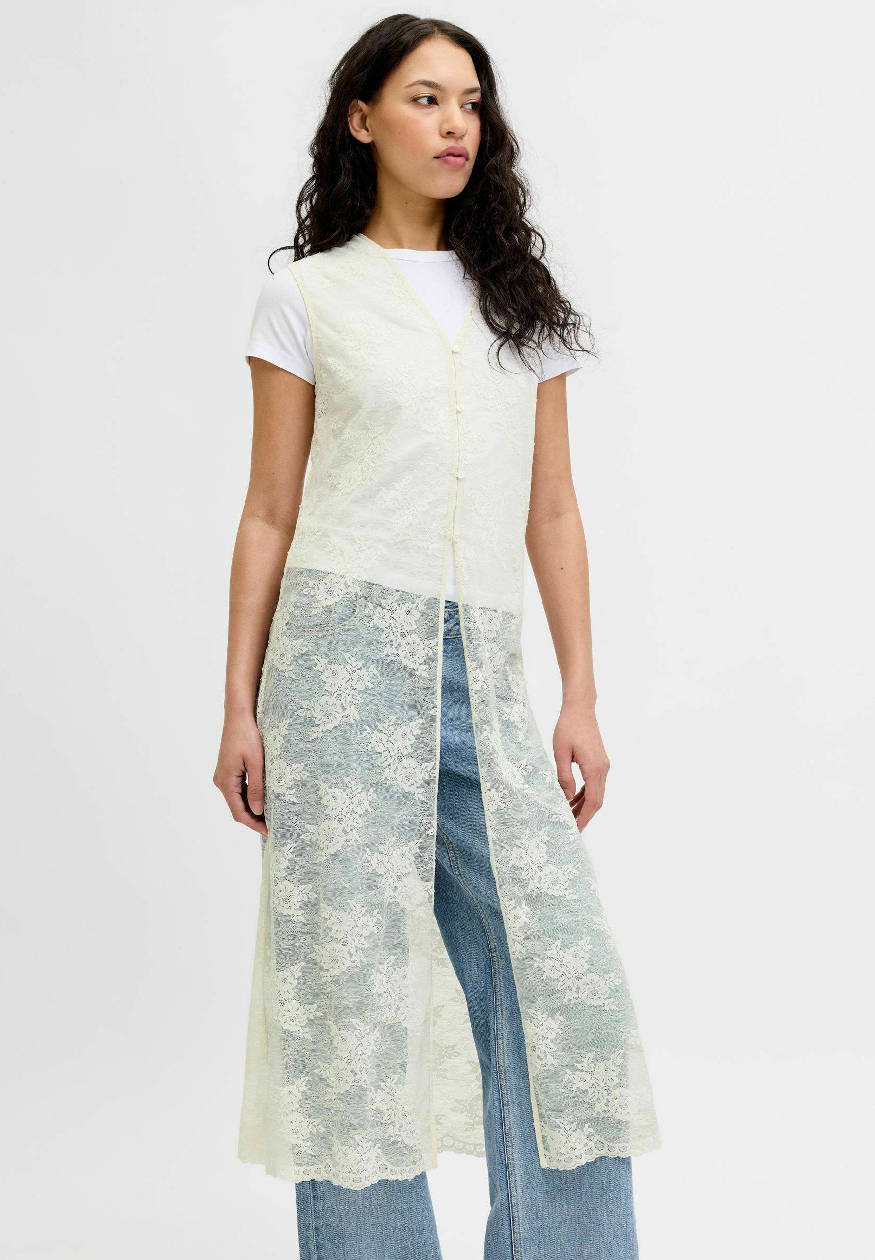 JXLEA - Waistcoat - vanilla ice
