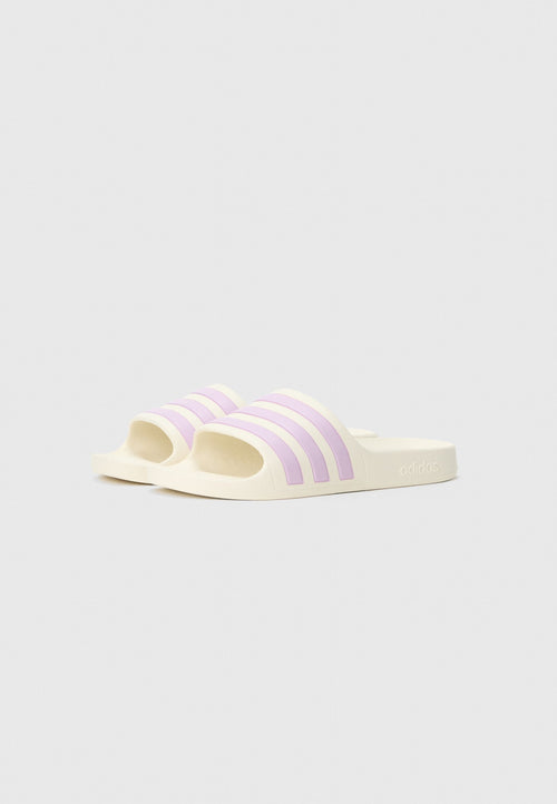 ADILETTE AQUA UNISEX - Havuz terliği - kirli beyaz/leylak moru