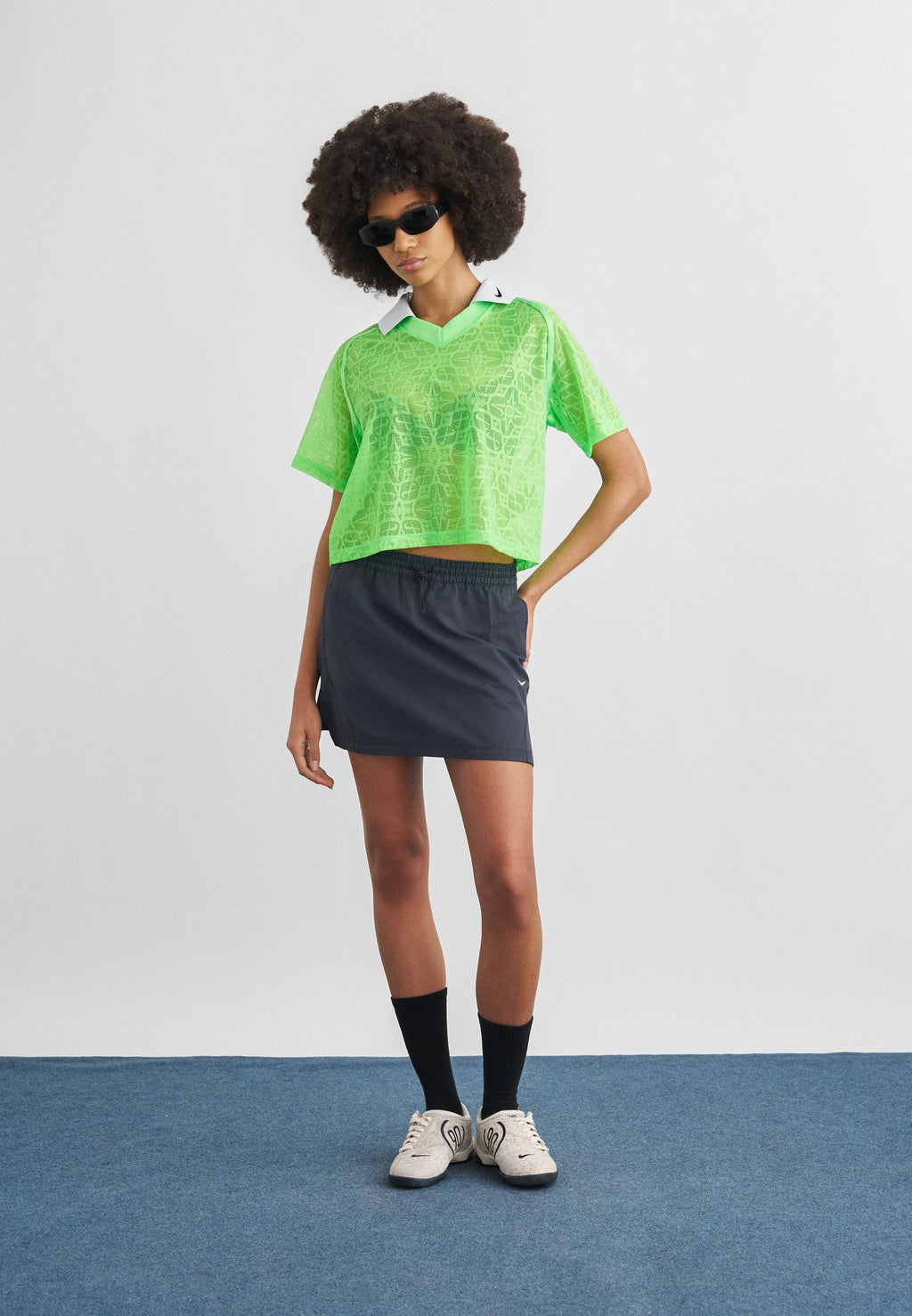 STREET  - Polo shirt - green strike/pure platinum/black