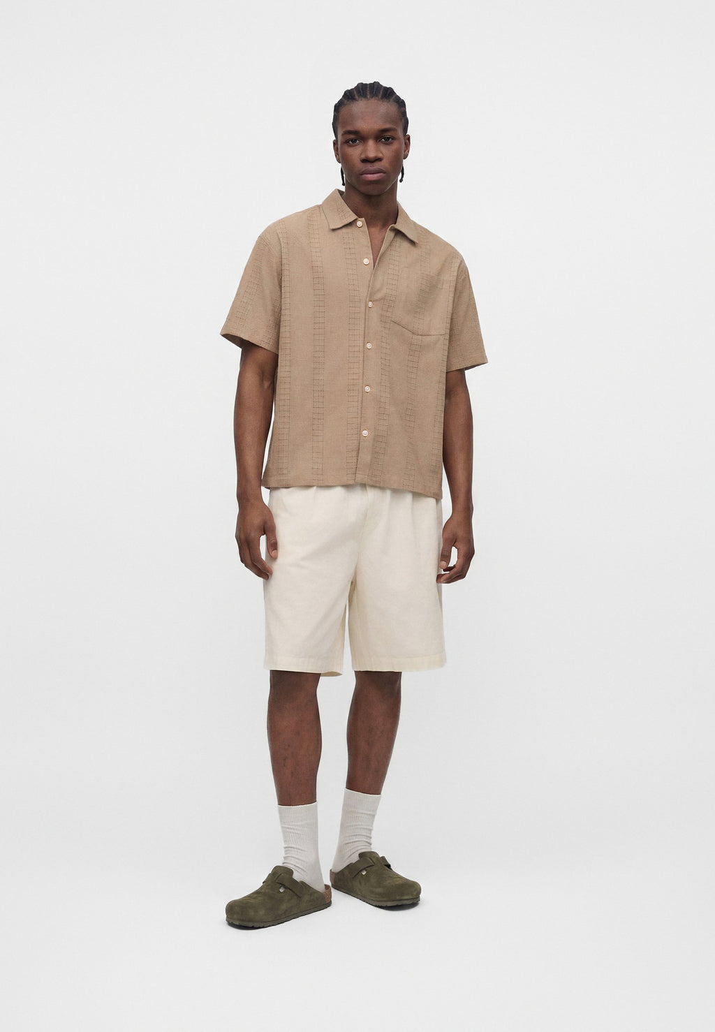 JORMENTON OPEN SHIRT - Shirt - vintage khaki