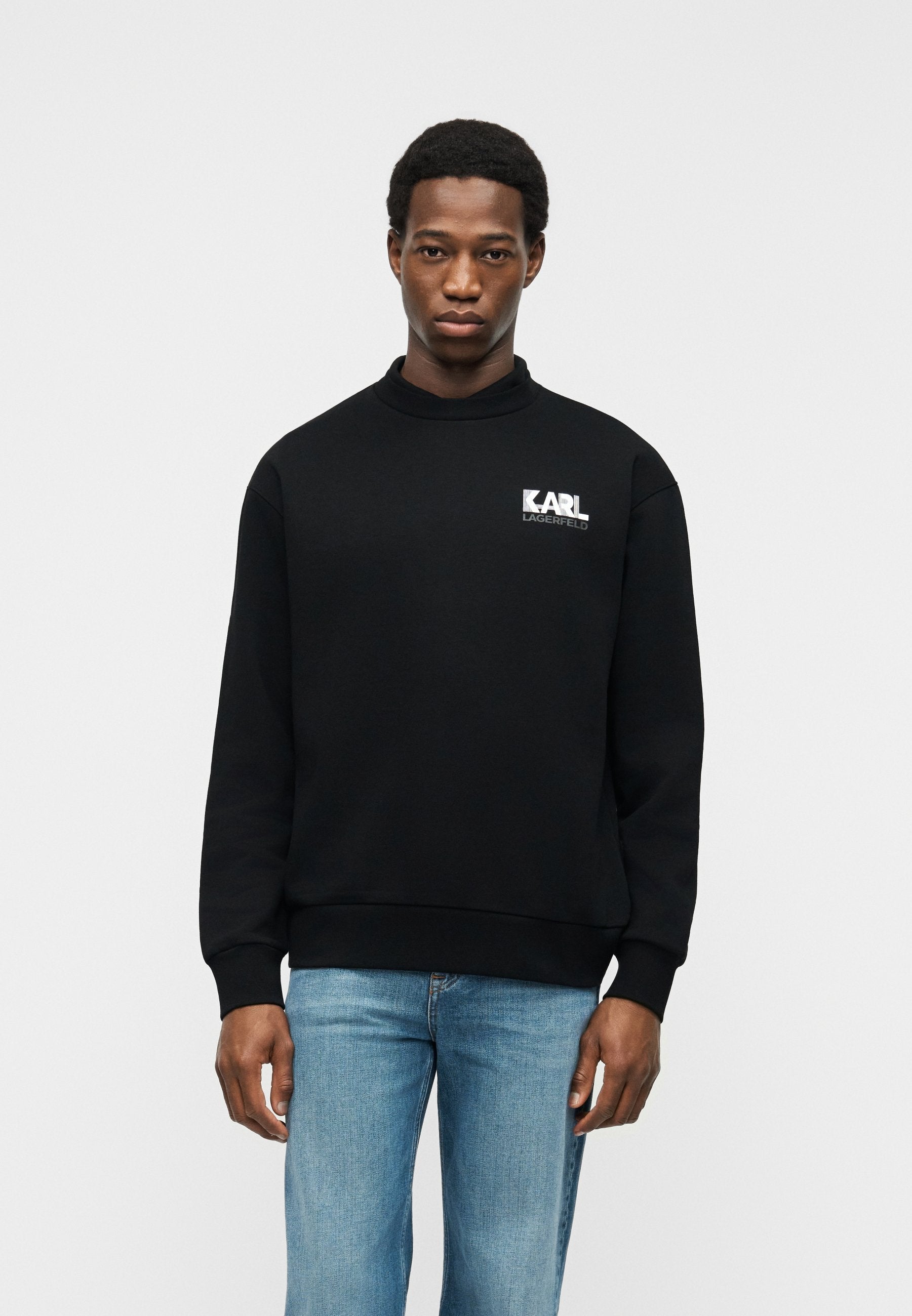 CREW NECK - Sweatshirt - black