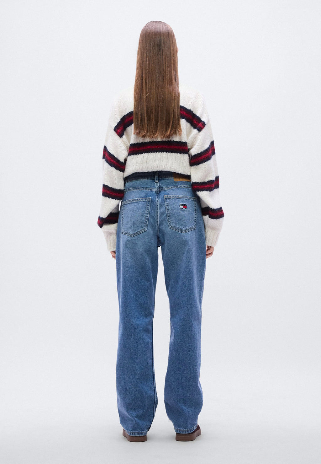 HIGH RISE SLIM STRAIGHT LEG JEANS - Relaxed fit jeans - denim medium