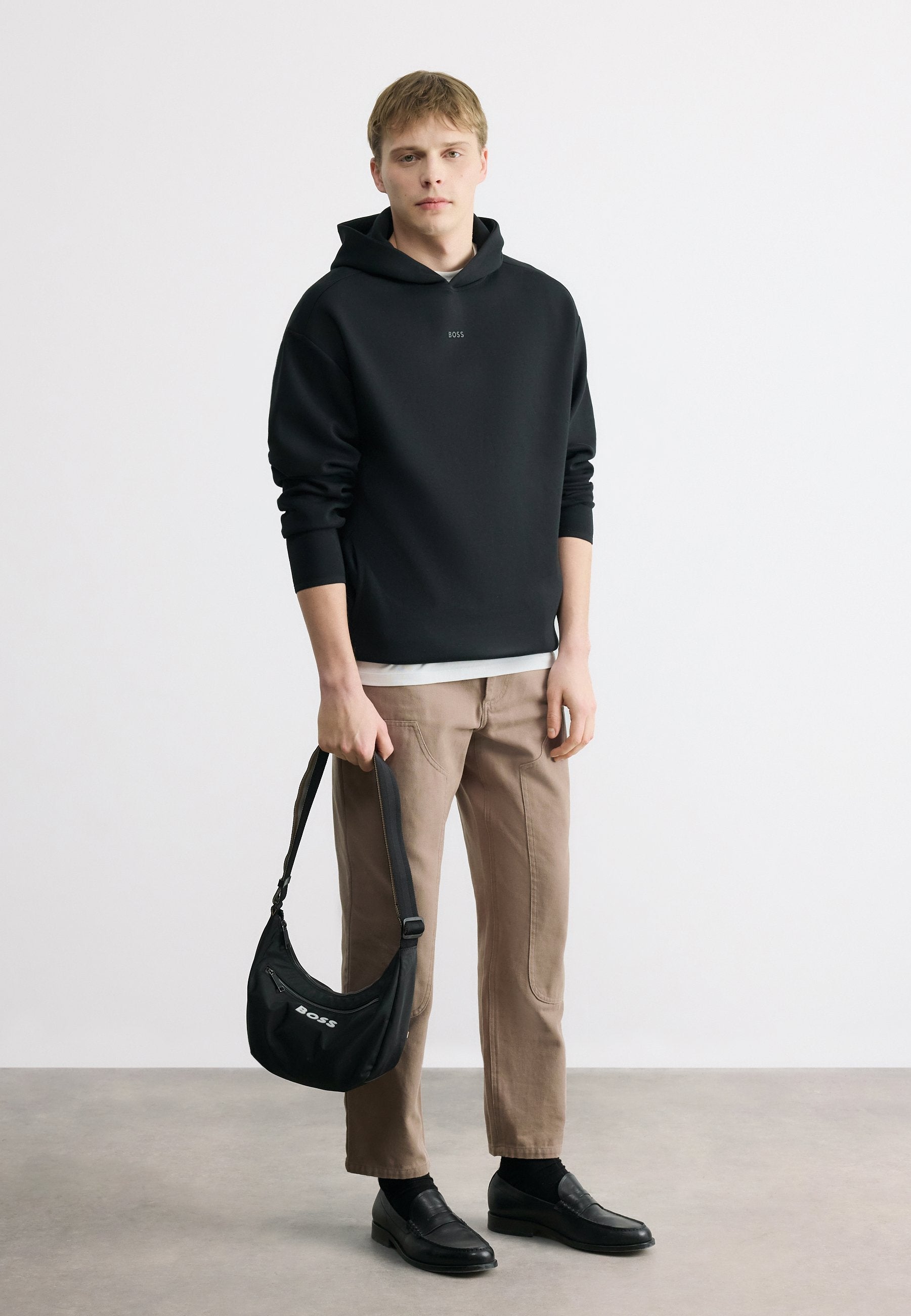 SW_GLOBE HOOD - Hoodie - black