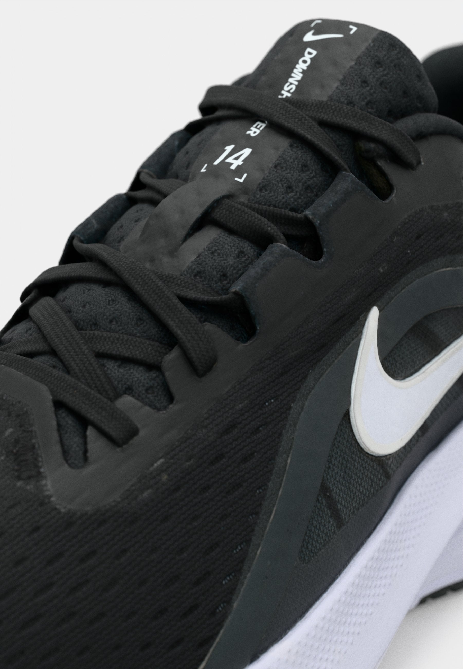 DOWNSHIFTER  - Road running shoes - black/white/anthracite/wolf grey