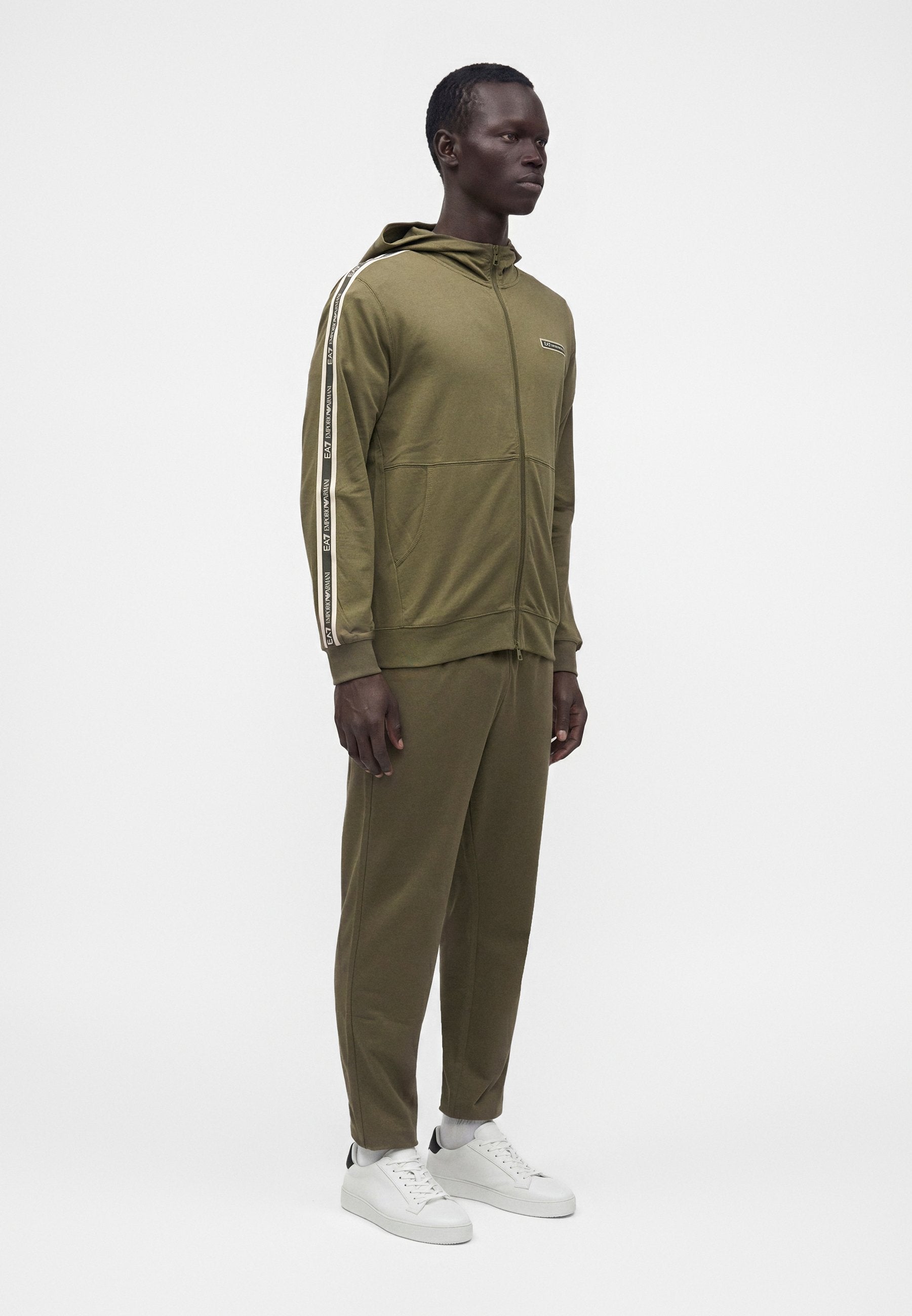 TRAIN LOGO SERIES HOODIE TAPE - Zip-up sweatshirt - kalamata