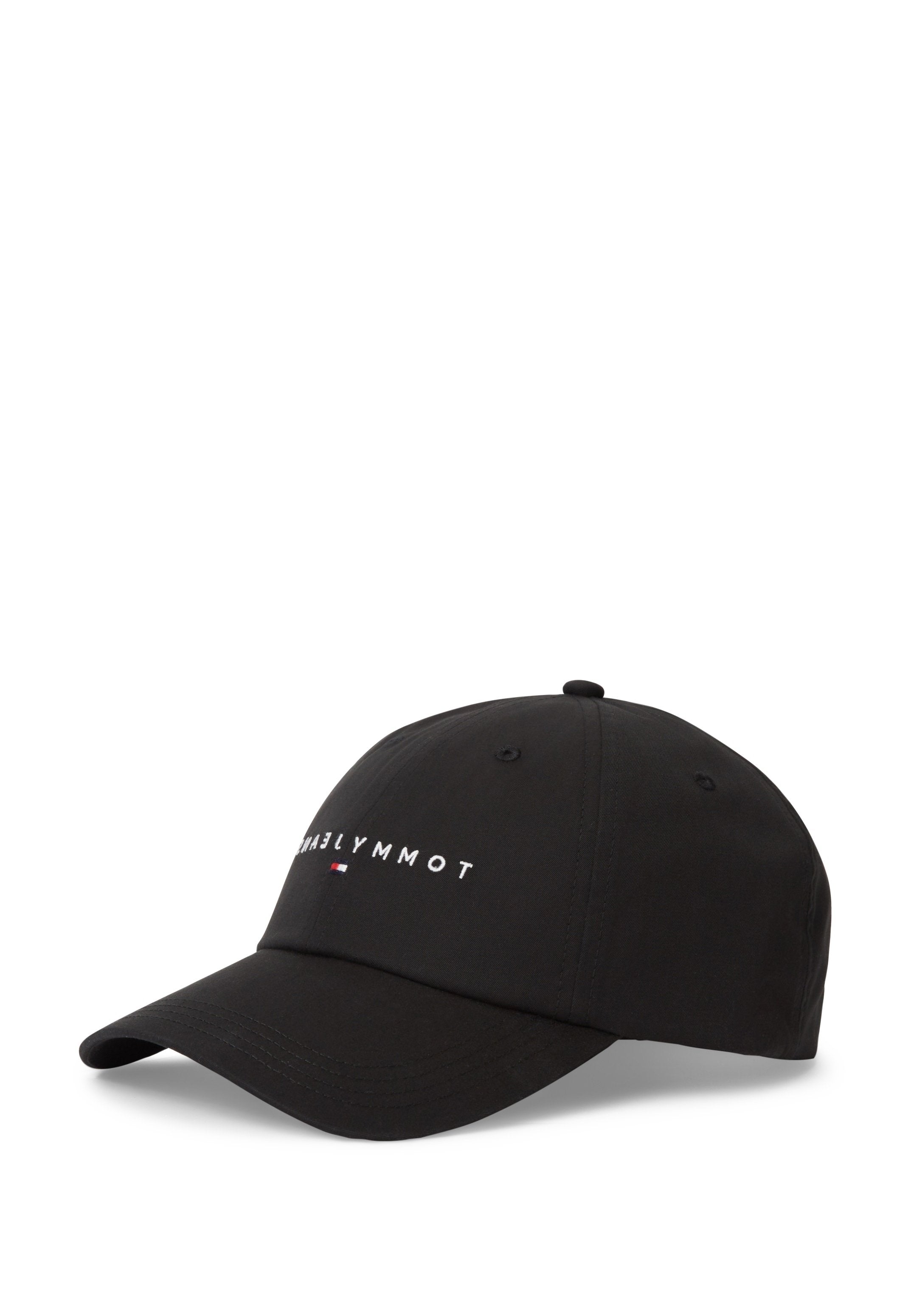 LINEAR LOGO EMBROIDERY BASEBALL CAP - Cap - black