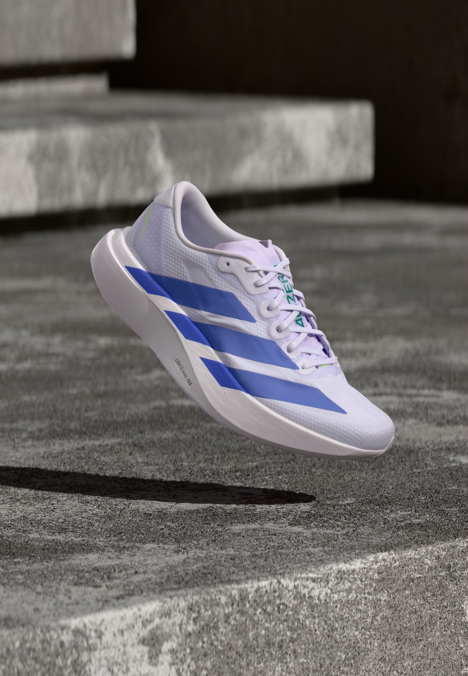 ADIZERO EVO SL WOVEN M - Trainers - frozen purple/solar purple/equipment green