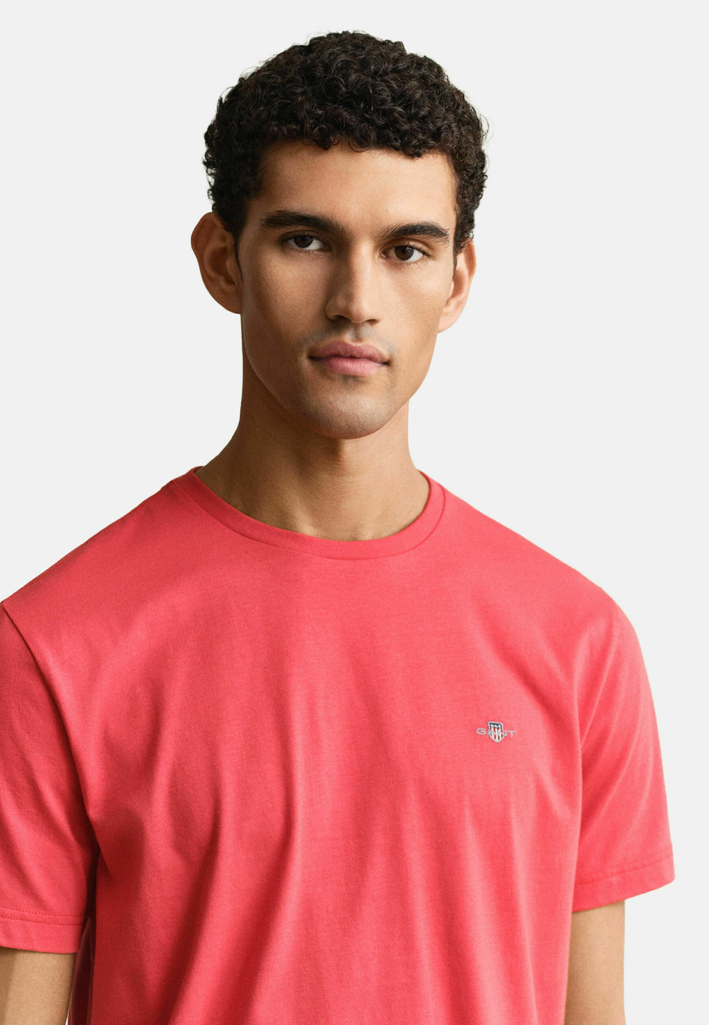 REG SHIELD SS T-SHIRT - Basic T-shirt - rose red