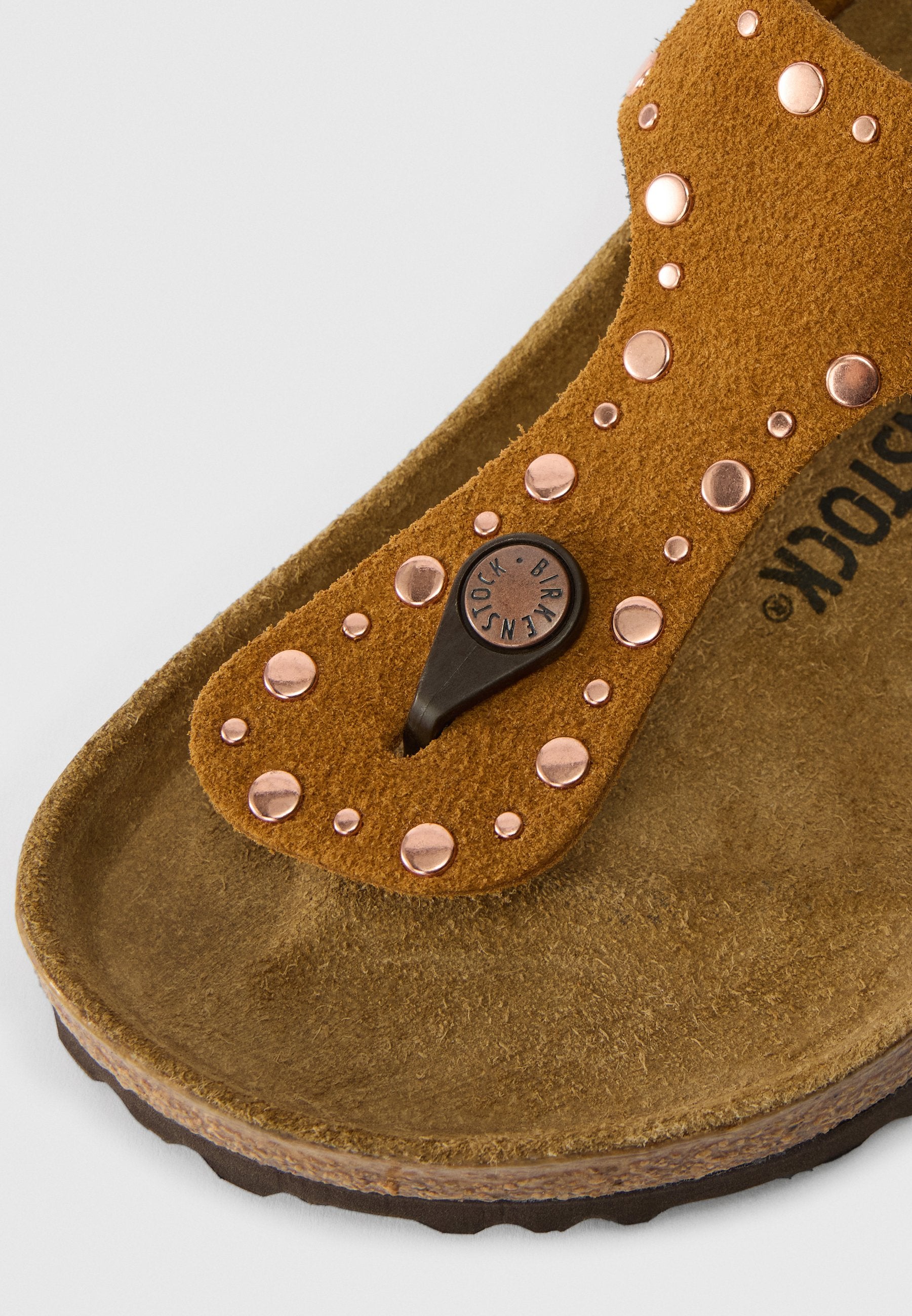 GIZEH RIVET LEVE MINKN REGULAR - T-bar sandals - mink