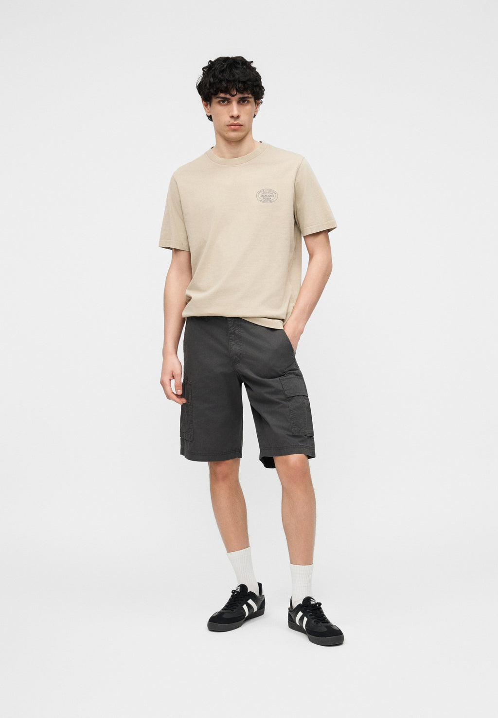 JPRBLUFELIX TEE - Basic T-shirt - humus