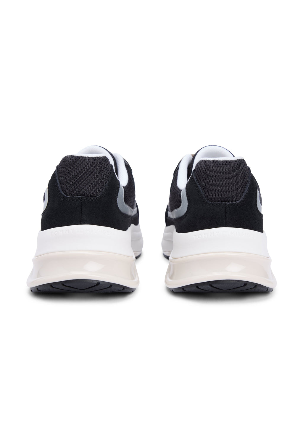 SUEDE CHUNKY LACE-UP TRAINERS - Trainers - black