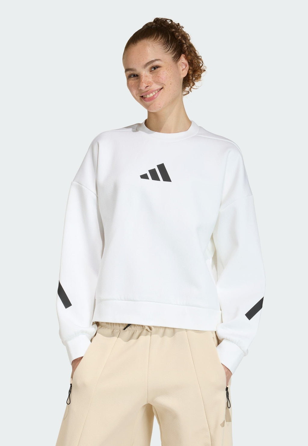 ADIDAS Z.N.E. - Sweatshirt - white