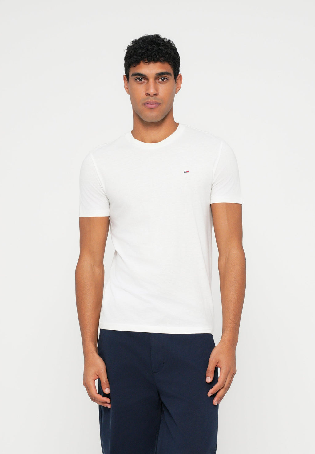 SLIM TEE  - Basic T-shirt - black/gulf sand/ecru