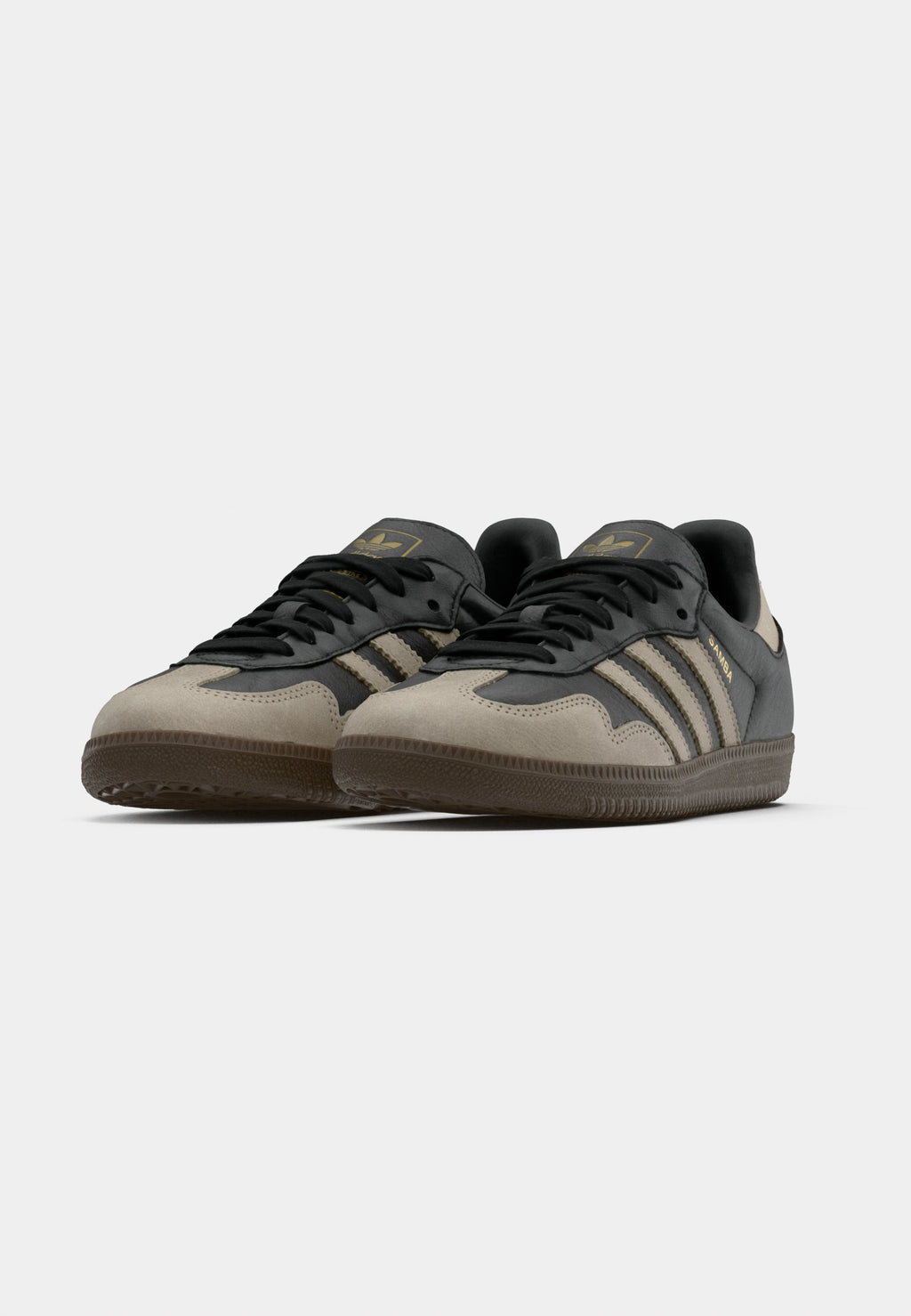 SAMBA OG - Trainers - core black/beige/gold-coloured metallic