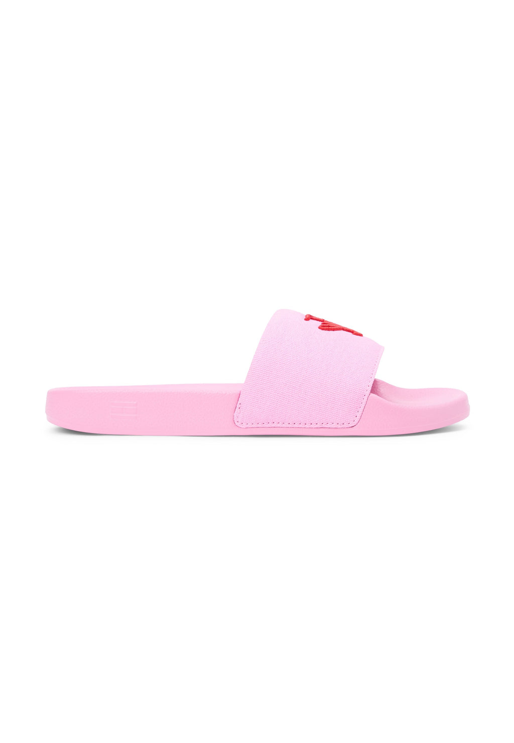 LOGO EMBROIDERY CANVAS POOL SLIDES - Pool slides - rose petal