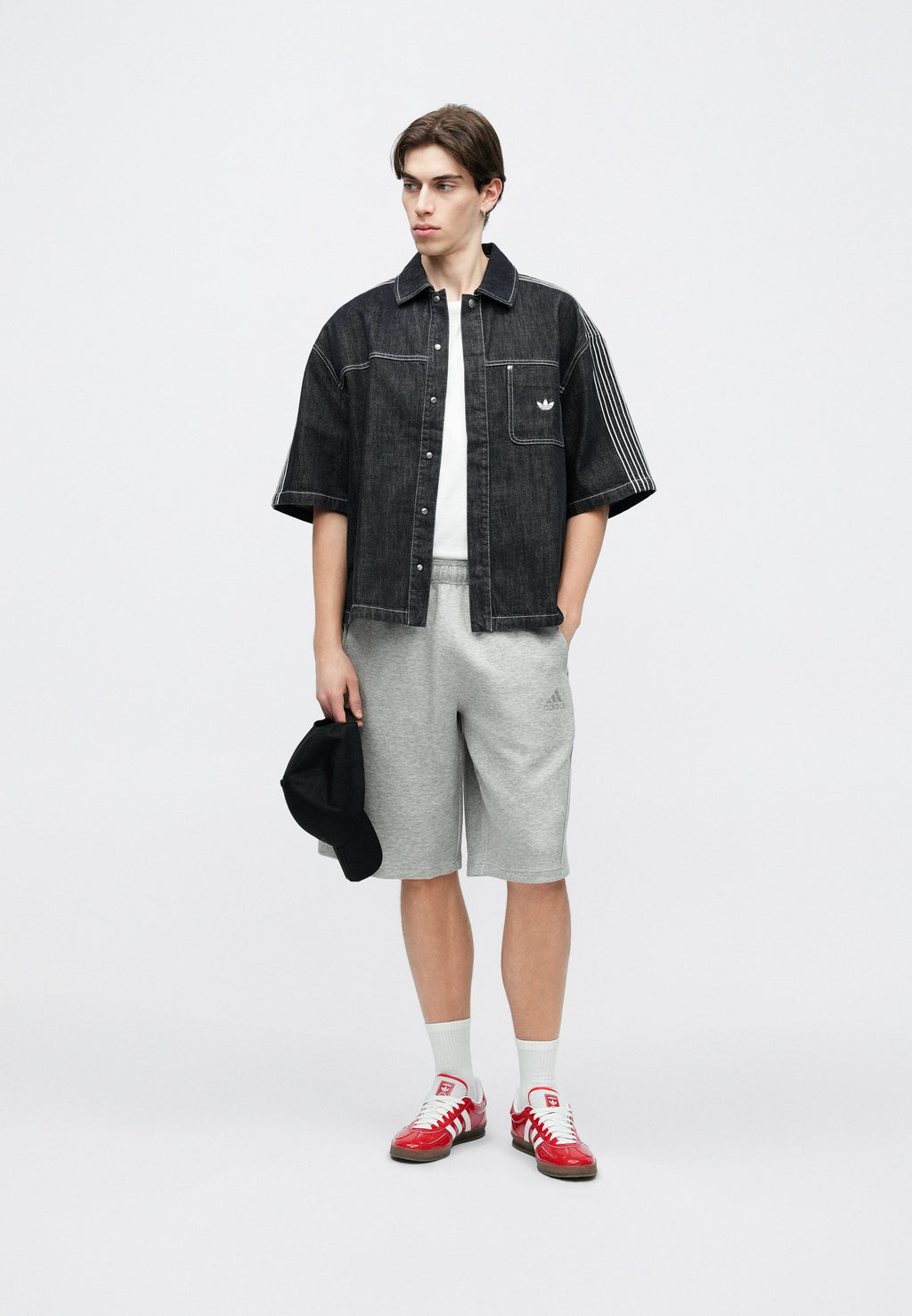 SPACER JORTS - Shorts - medium grey heather