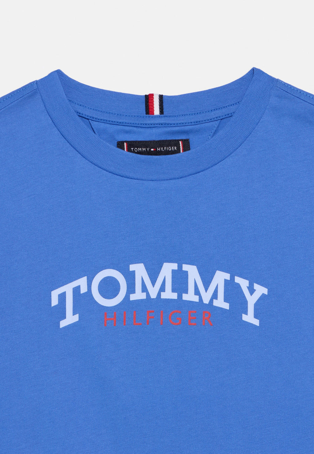 T-SHIRT EN JERSEY COL ROND À LOGO - T-shirt imprimé - bleu empire