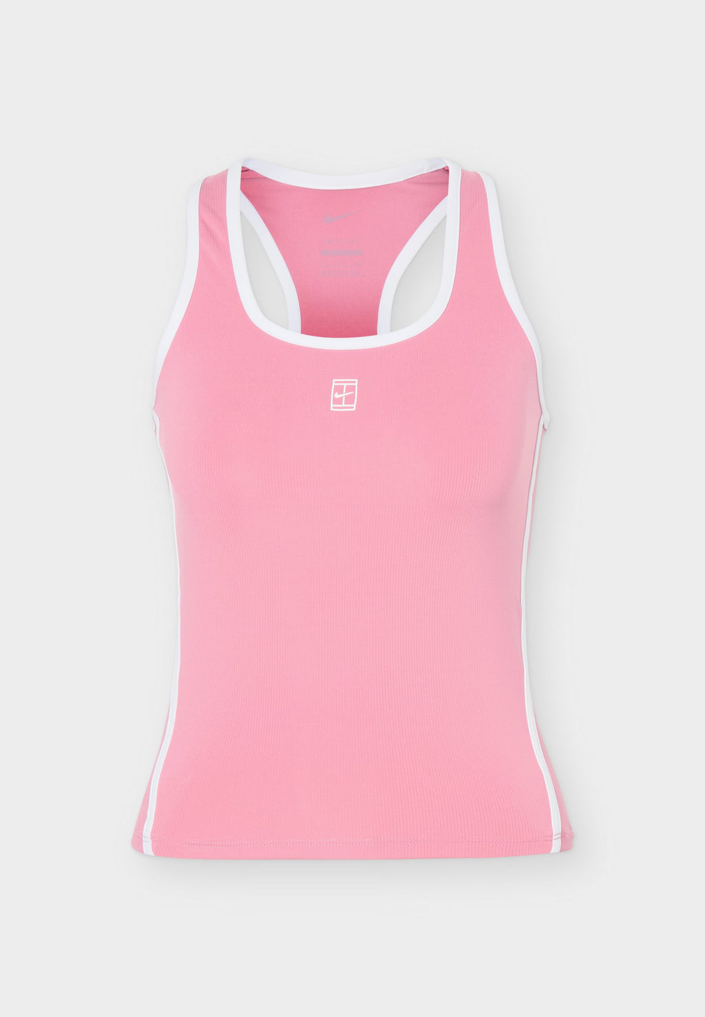 NIKECOURT ADVANTAGE TANK NOVELTY - Top - peony/white