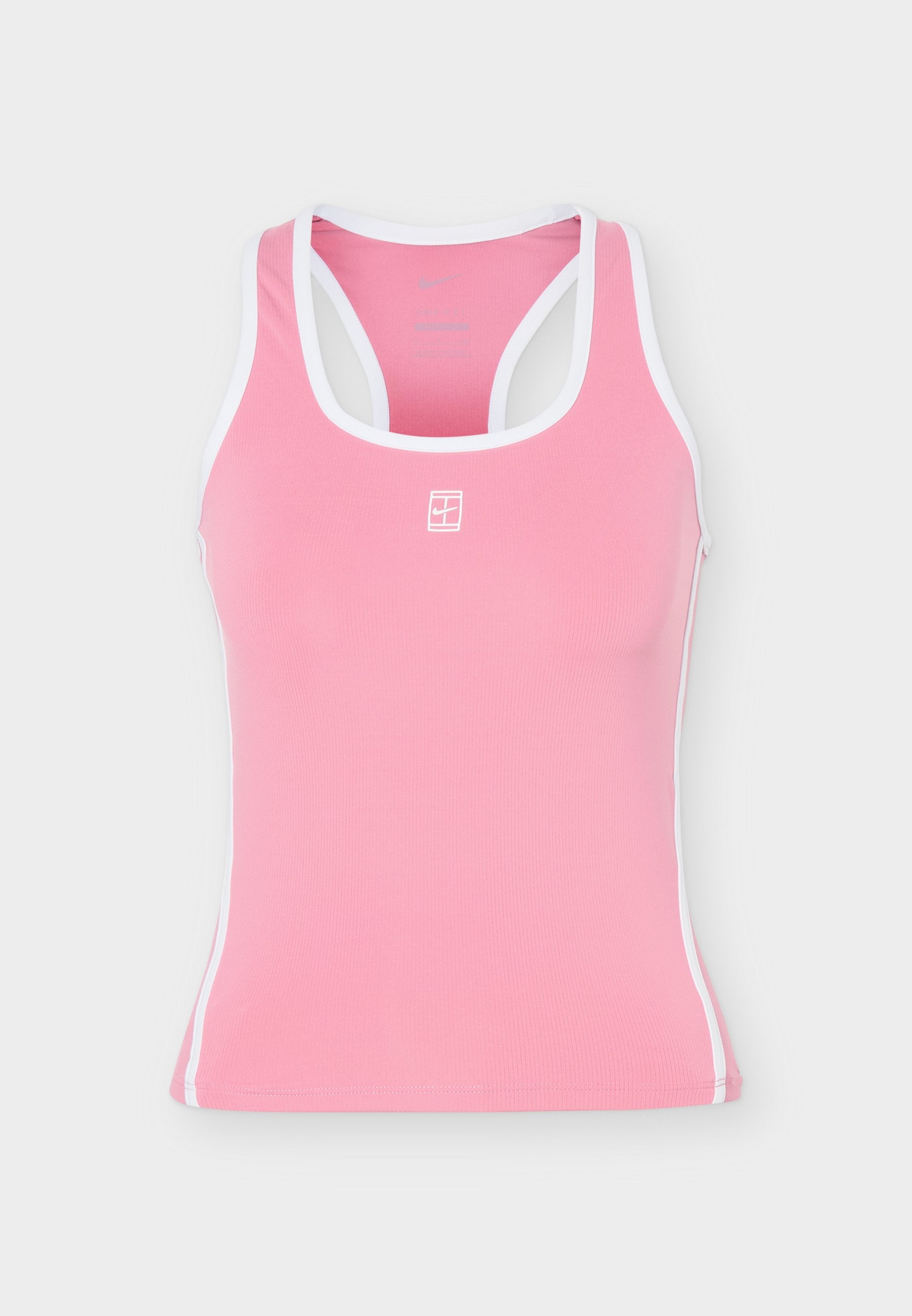 NIKECOURT ADVANTAGE TANK NOVELTY - Top - peony/white