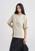 TEE - T-shirt basique - kaki pierre