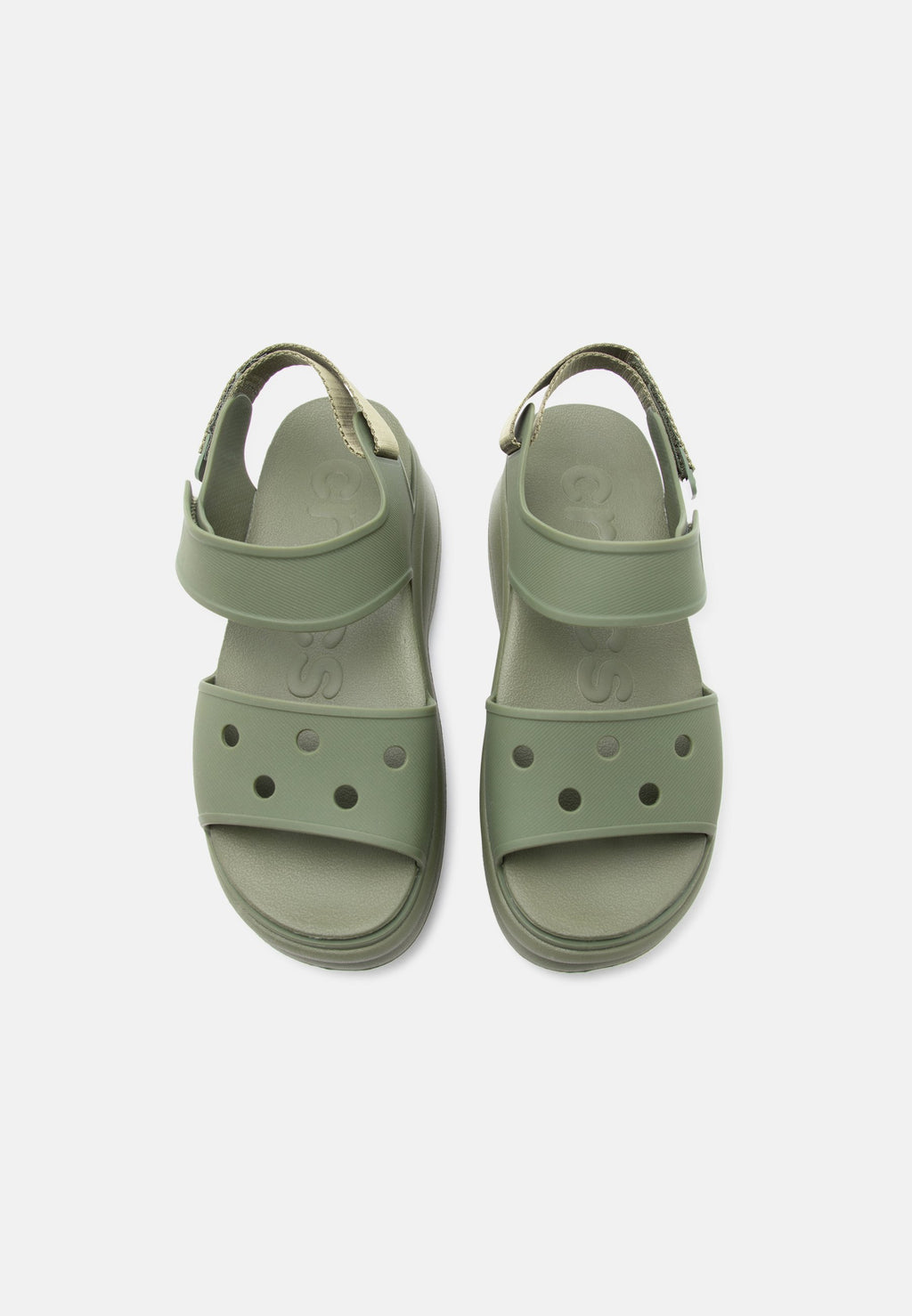 SOHO Y STRAP - Platform sandals - army green