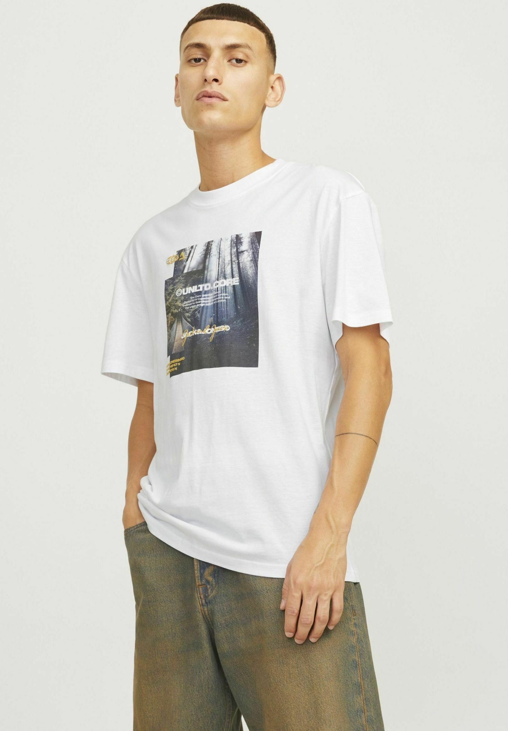Printed - Print T-shirt - white