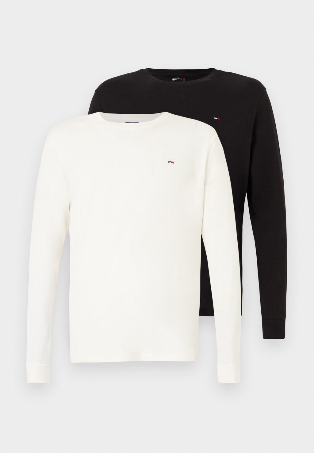 SLIM 2 PACK  - Long sleeved top - ecru/black