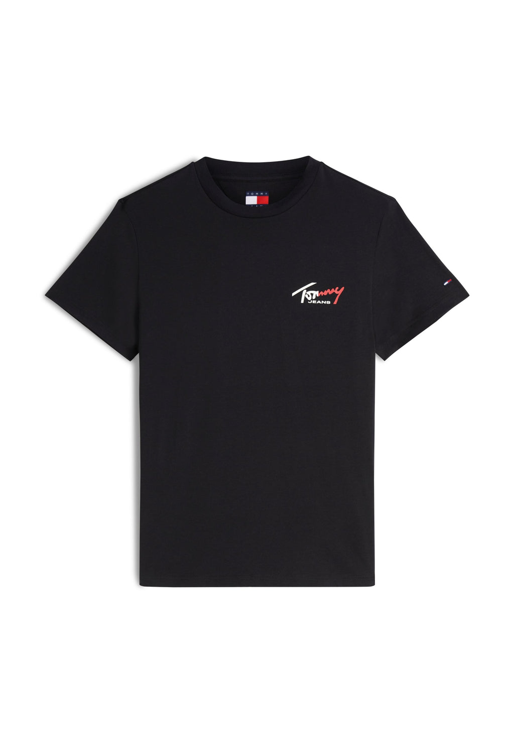 SLIM SIGN CHEST TEE - Basic T-shirt - black