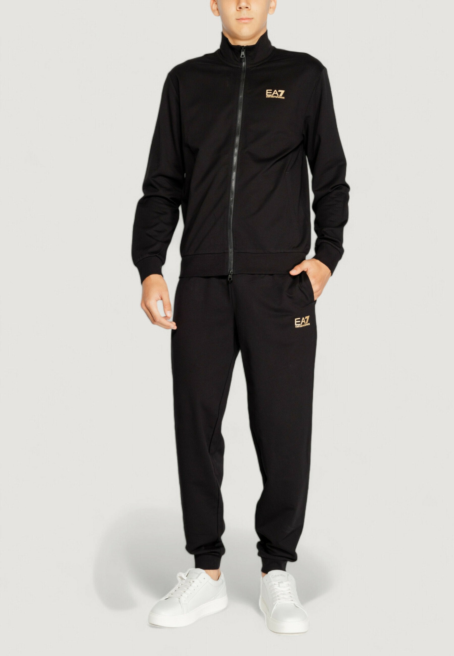 TRAIN CORE ID TRACK SUIT - Tracksuit - black gold
