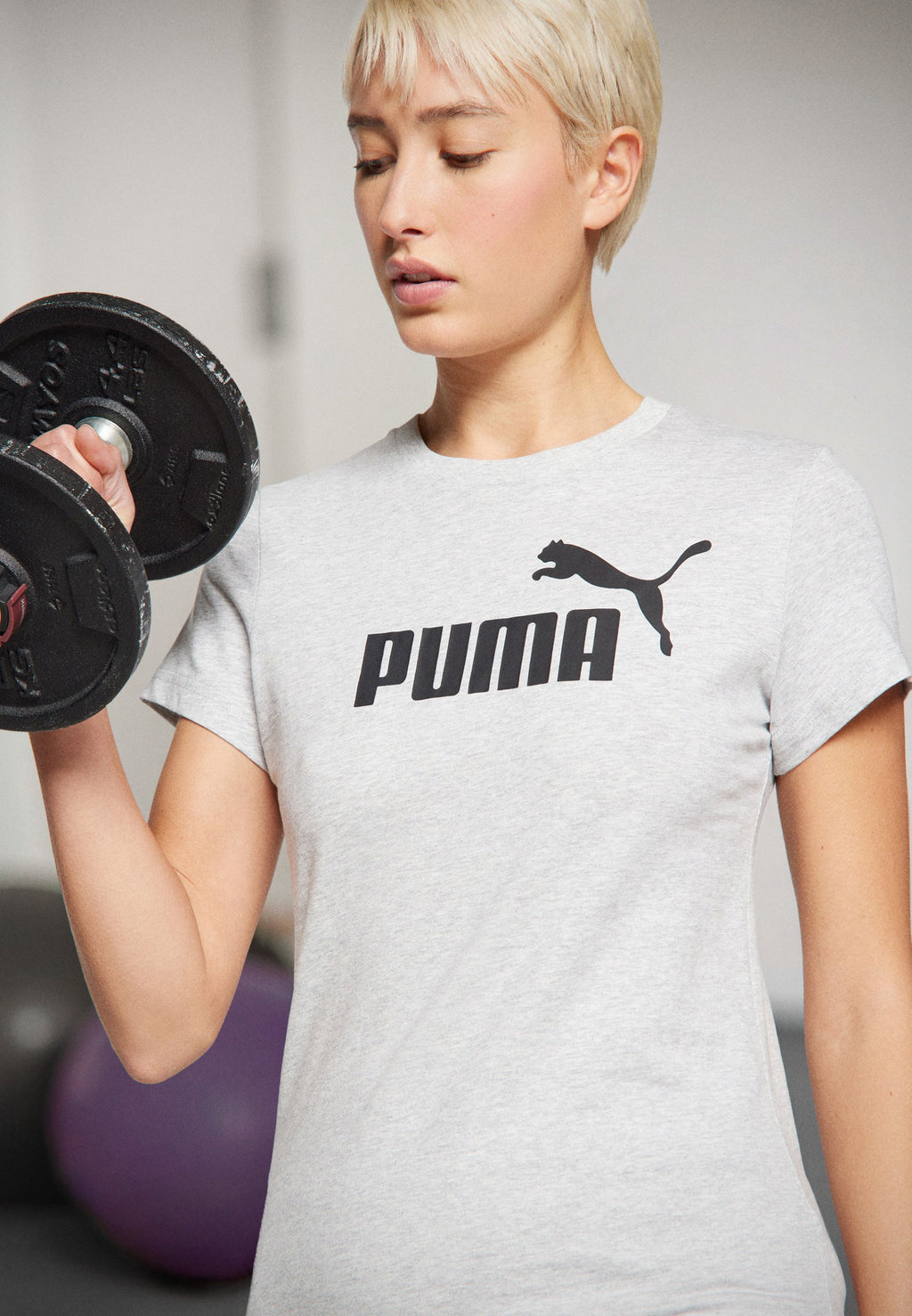 NO 1 LOGO  - Print T-shirt - light gray heather
