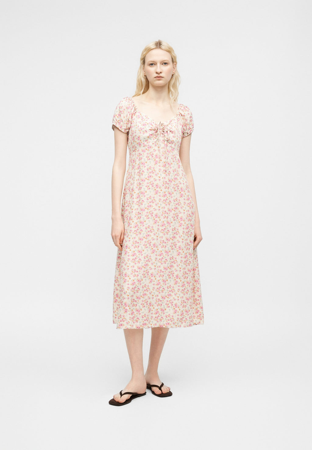 TIE PUFF MAXI - Day dress - french pink