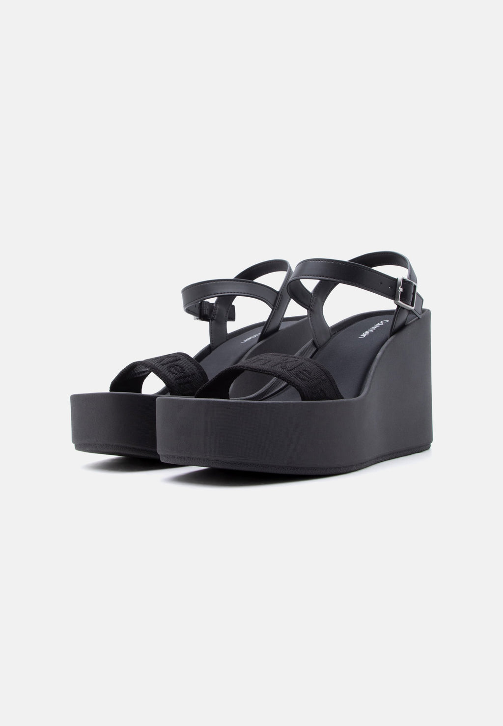 Platform sandals - triple black