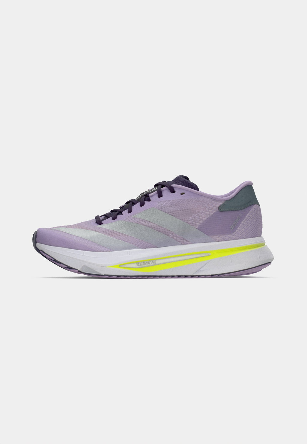 ADIZERO SL2 - Road running shoes - powder plum/silver-coloured metallic/solar yellow