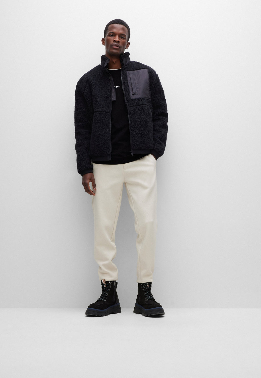 CHARK - Long sleeved top - black