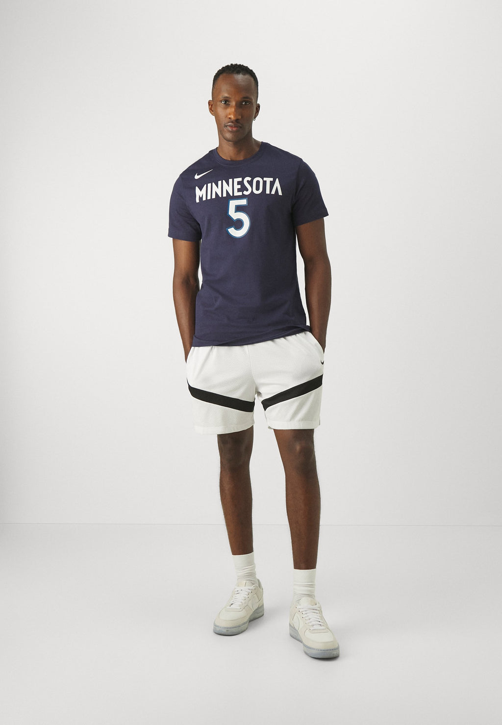 NBA MINNESOTA TIMBERWOLVES TEE ANTHONY EDWARDS - Club wear - college navy