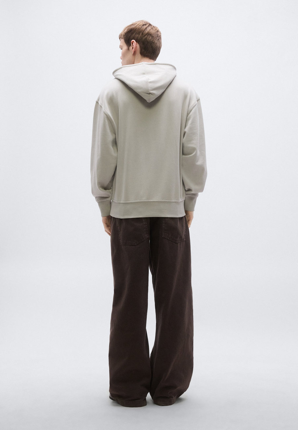 Hoodie - open grey