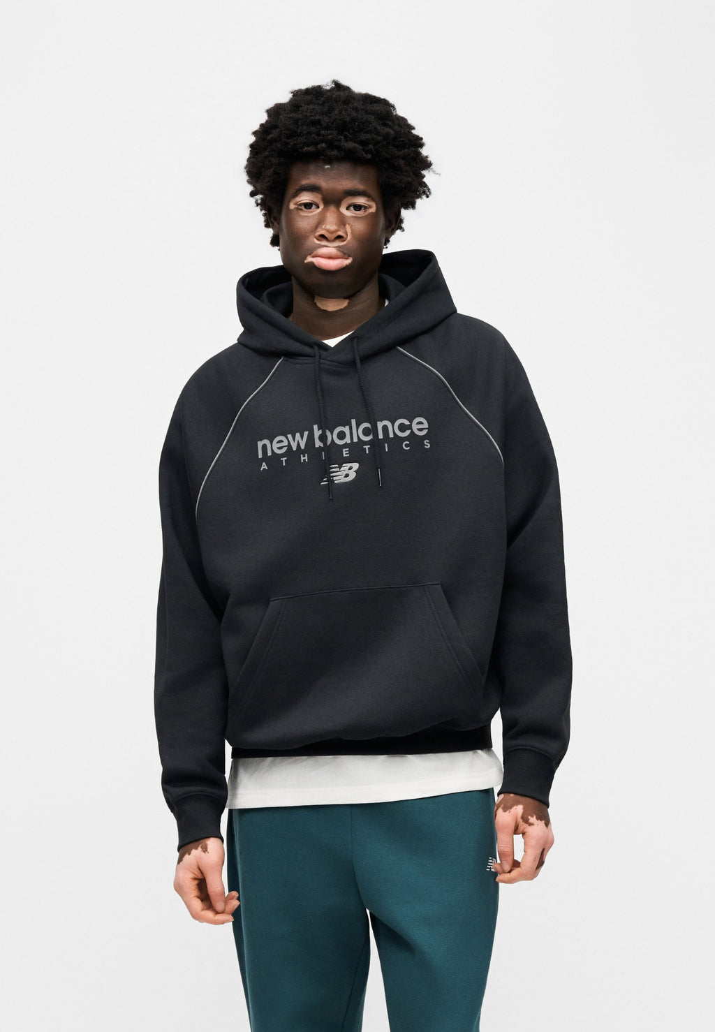 LINEAR GRAPHIC UNISEX - Hoodie - black