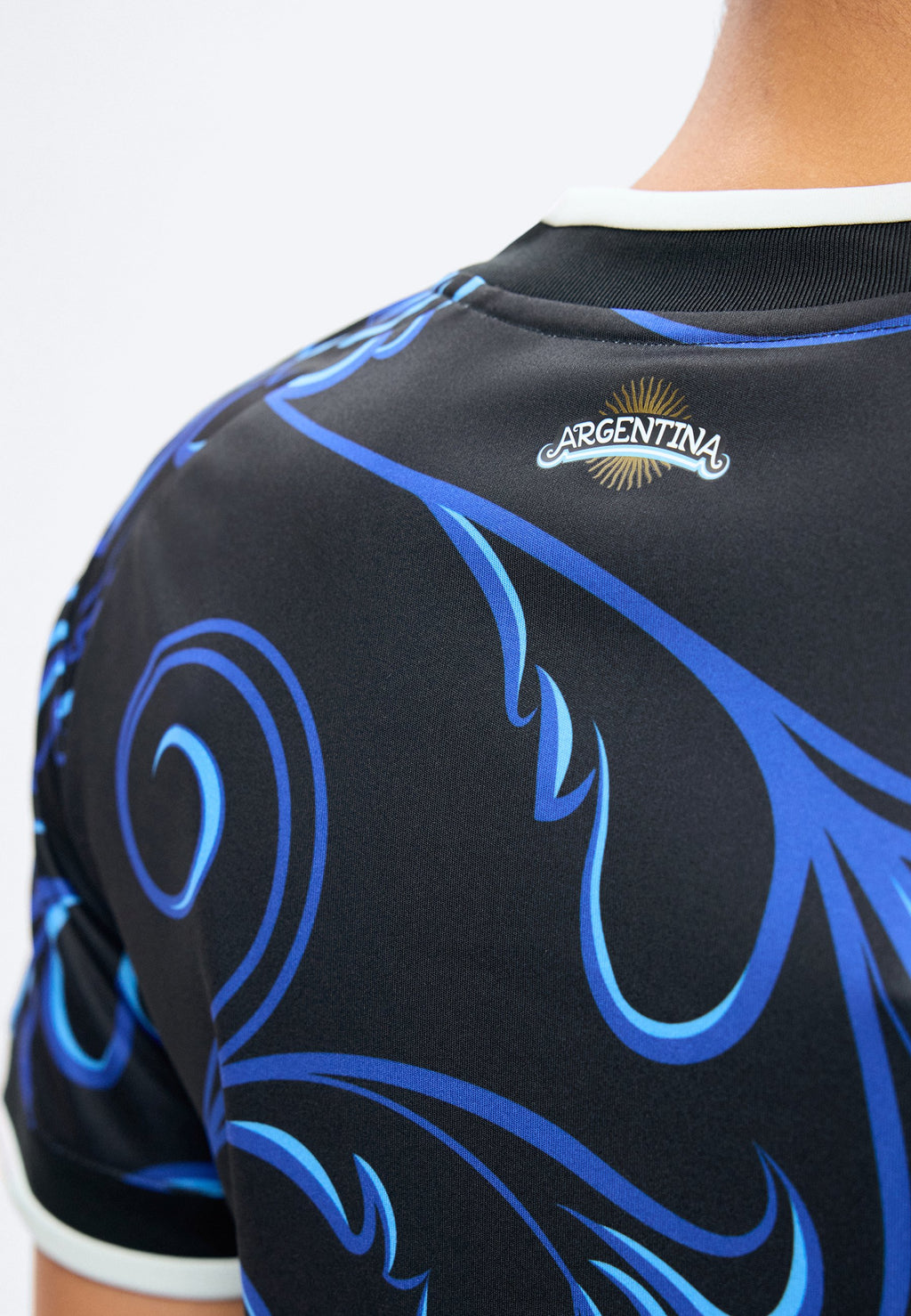 MAILLOT DE PRÉPARATION ARGENTINE 26 EXTÉRIEUR - T-shirt de sport - black/lucid blue/blue burst