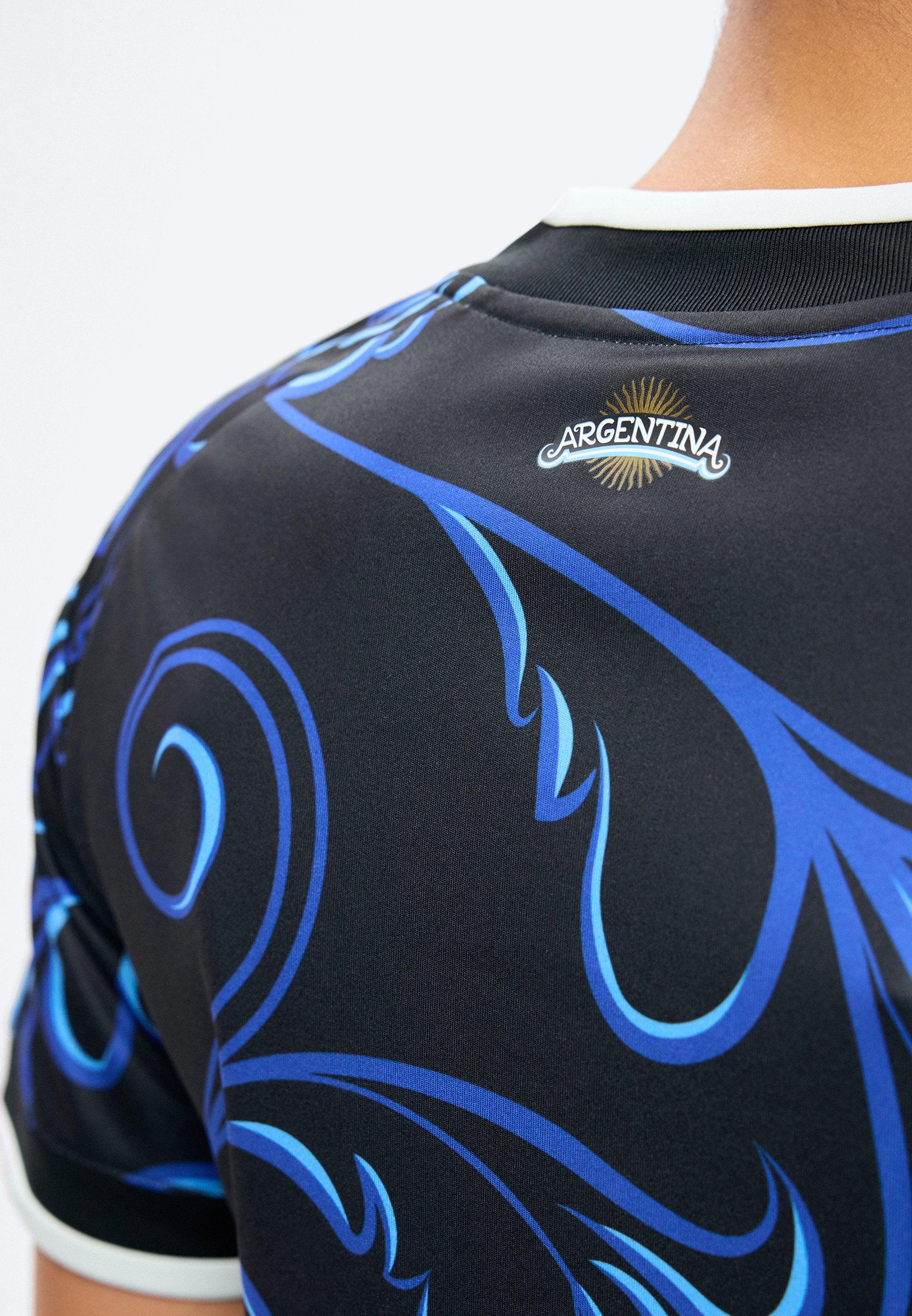 MAILLOT DE PRÉPARATION ARGENTINE 26 EXTÉRIEUR - T-shirt de sport - black/lucid blue/blue burst