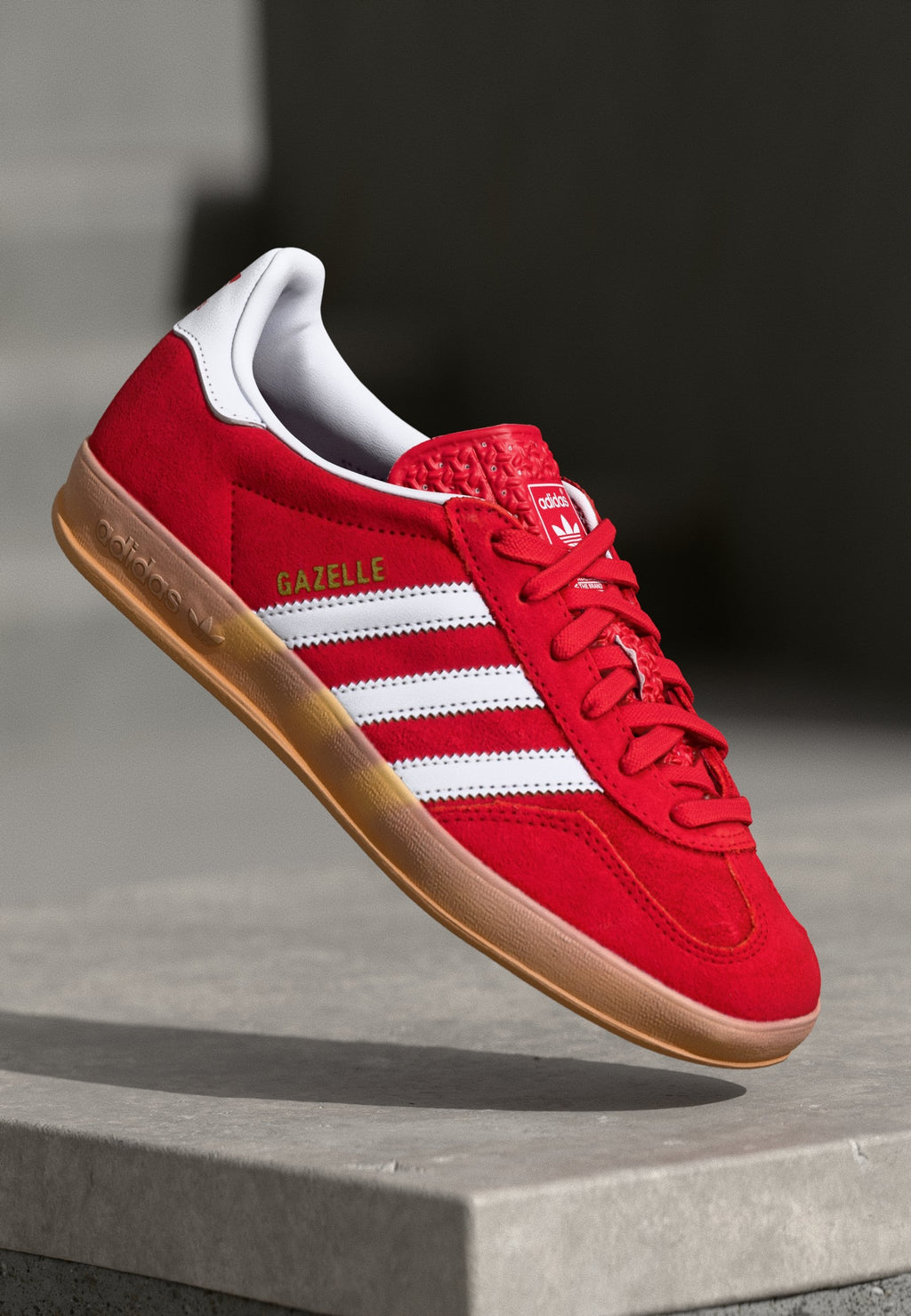 GAZELLE INDOOR UNISEXE - Baskets - better scarlet/footwear white