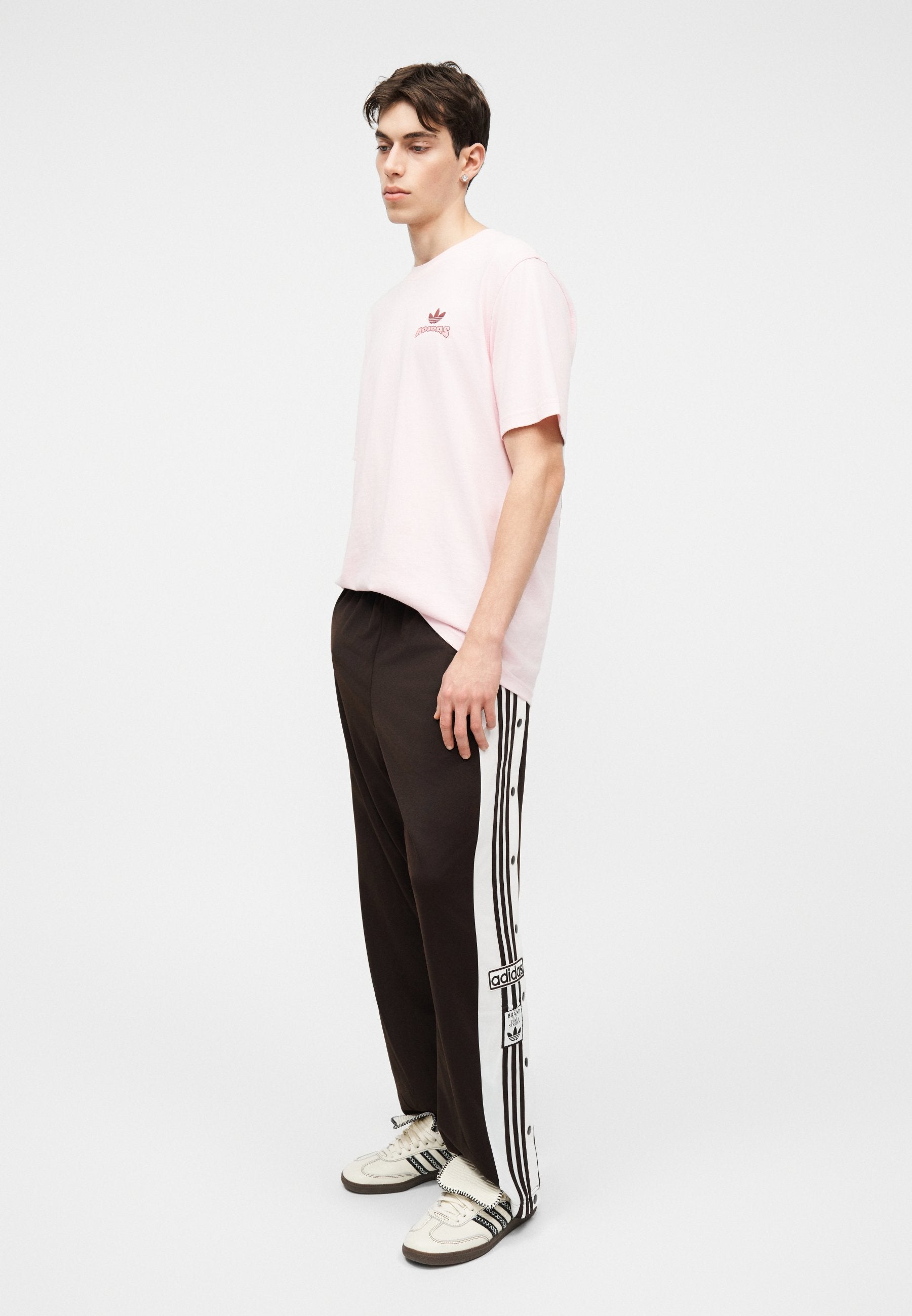 ADIBREAK UNISEX - Tracksuit bottoms - aurora coffee/white